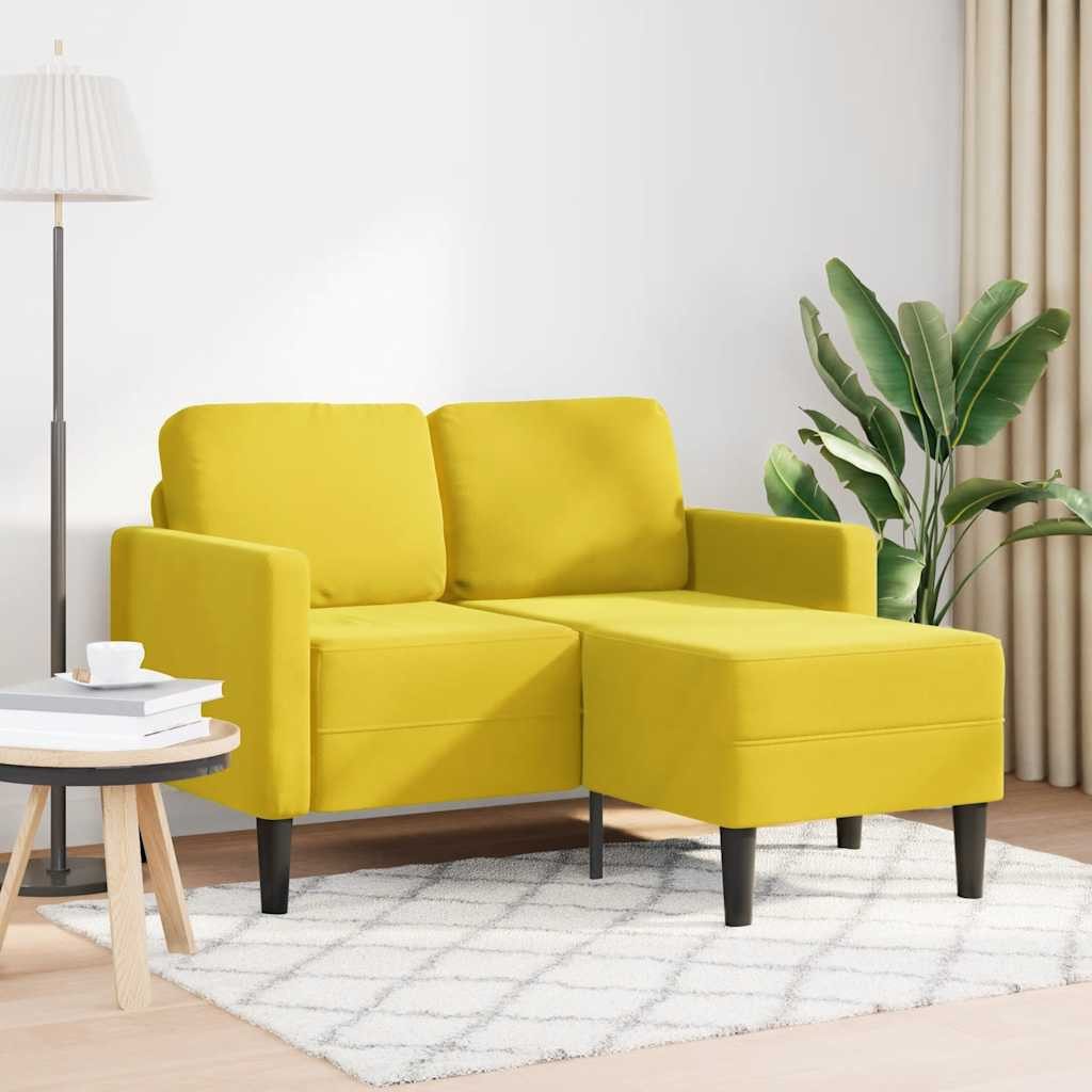 vidaXL Sofa 2-Sitzer-Sofa mit Chaiselongue L-Form günstig online kaufen