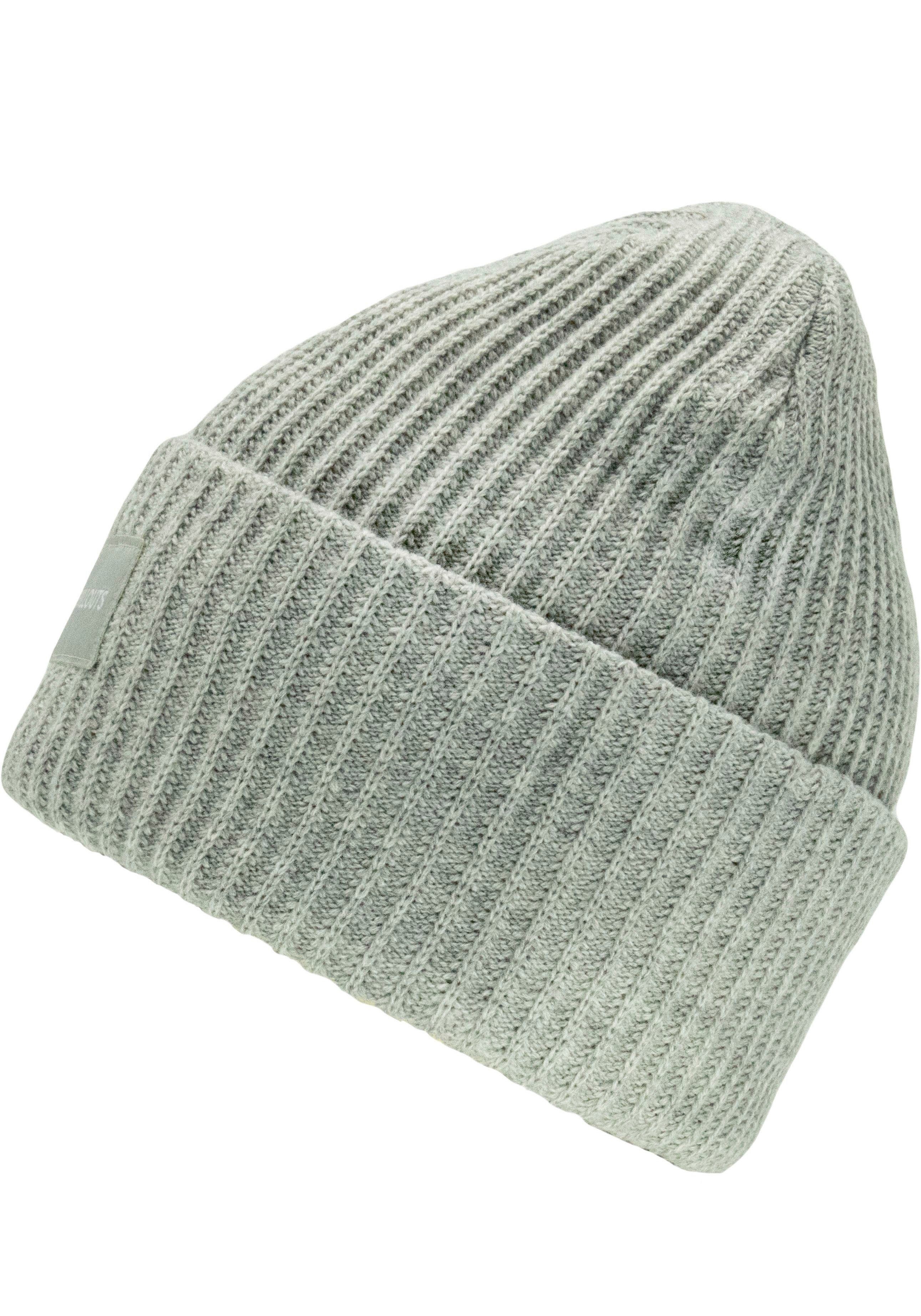 Strickmütze Kara chillouts Klassischer light Hat Rippenstrick grey