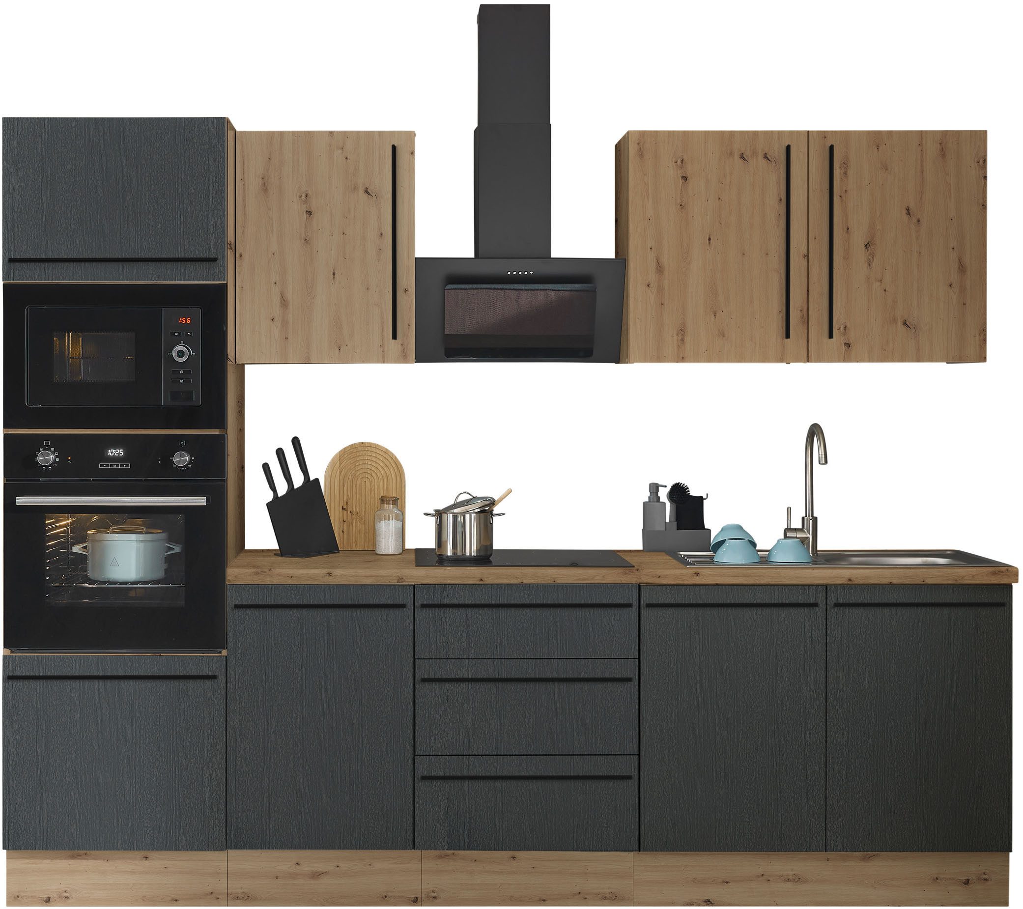 KOCHSTATION Küchenzeile Florida, Breite 270 cm, günstig online kaufen
