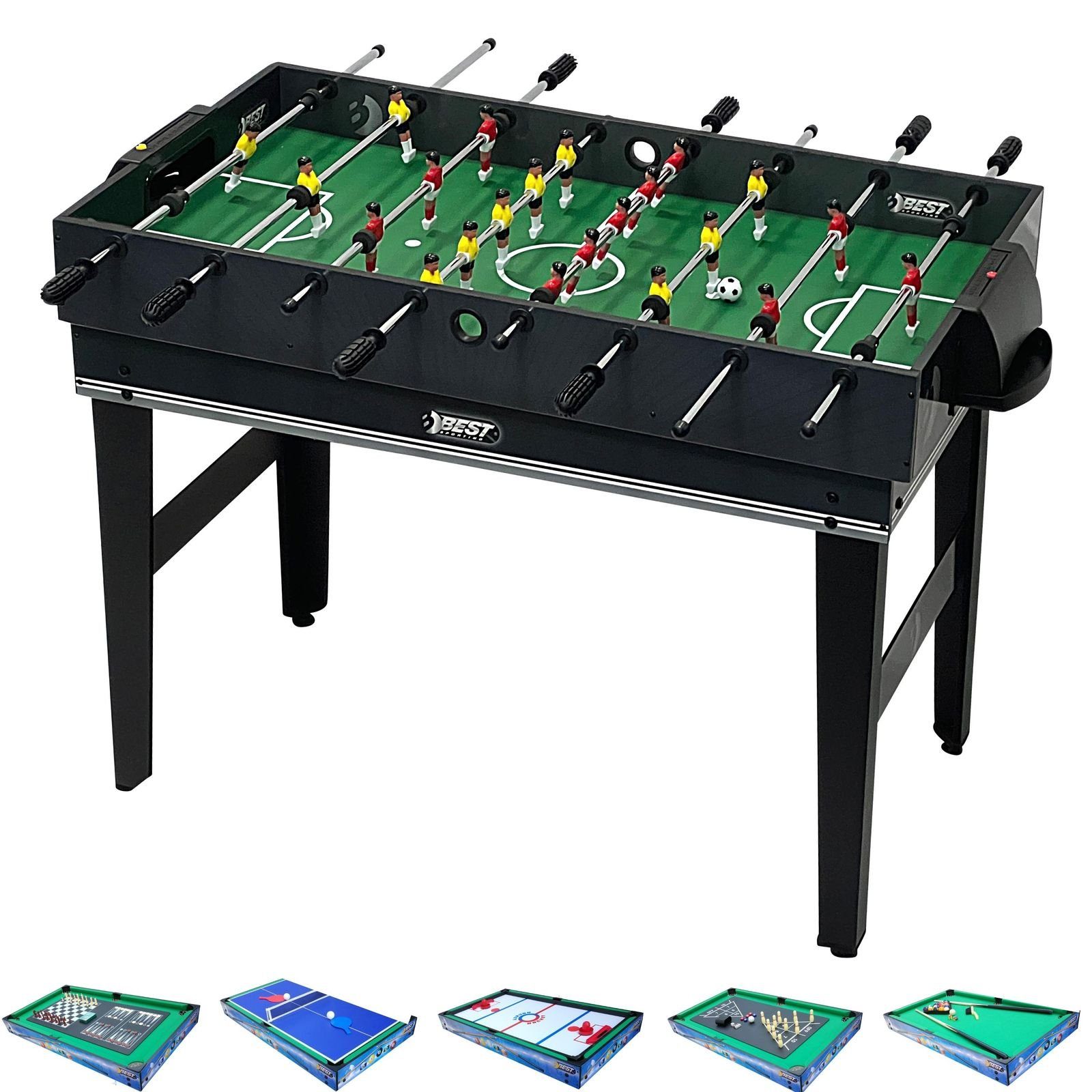 Best Sporting Kickertisch Multifunktionstisch in - Kinder PANTHER 10 Multi Kinder 10 mit Spielen 1