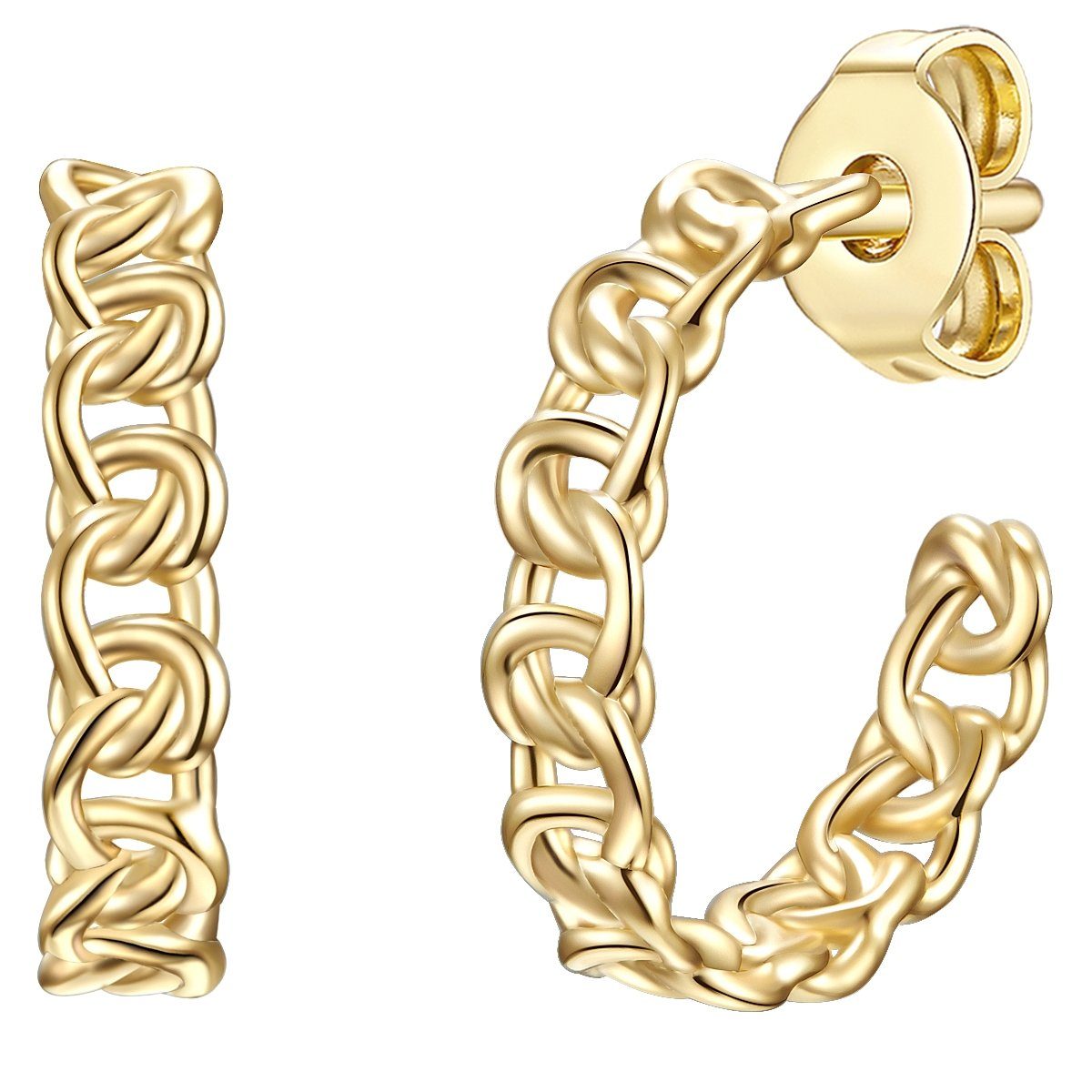 Paar Creolen gelbgold
