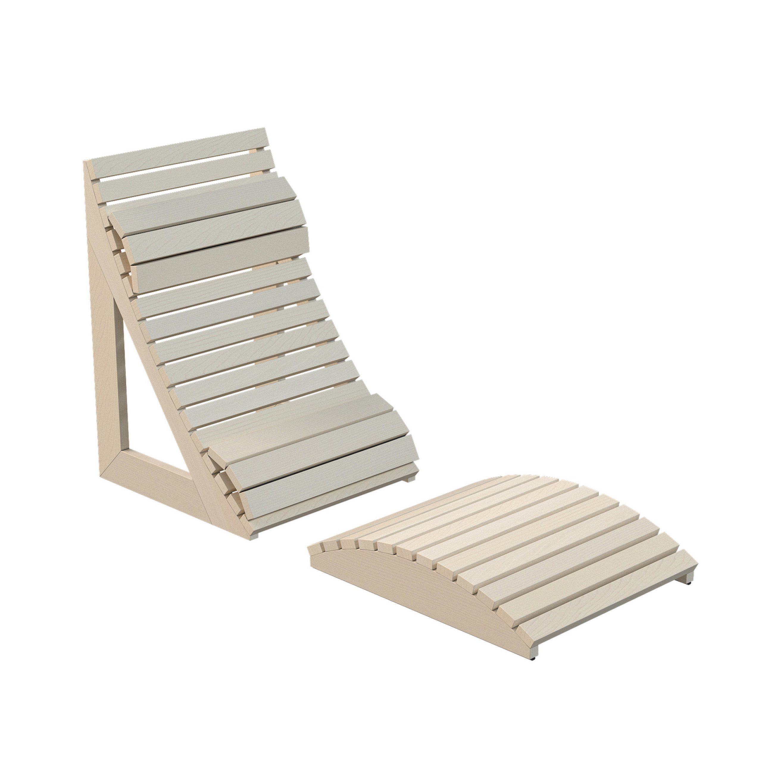 HARVIA Sauna-Rückenlehne Harvia Ergonomische Saunaliege Fibuflex Sauna Rückenlehne