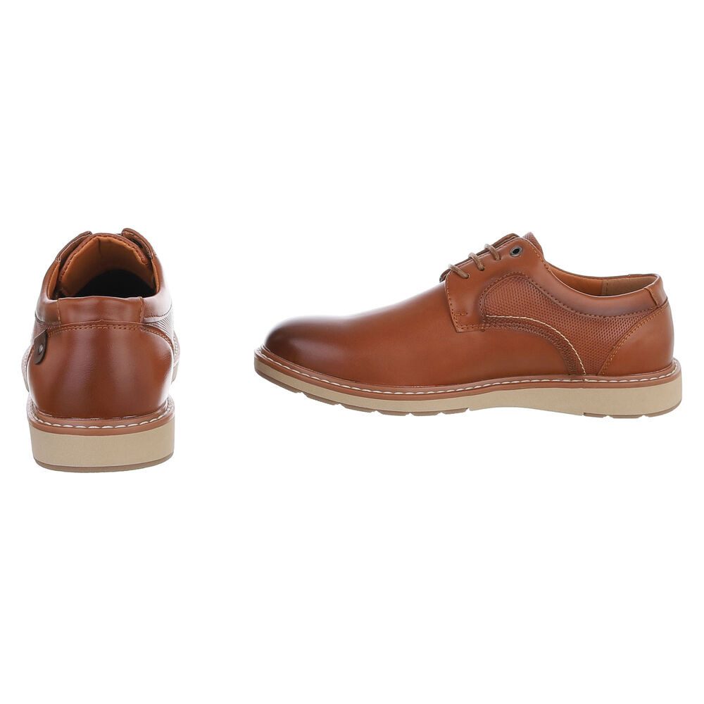 Coolwalk Herren Schnürschuh mit Struktur und Komfort-Sohle Schnürschuh (91917858) Flach Business-Schuhe in Braun – Bild 5 von 5