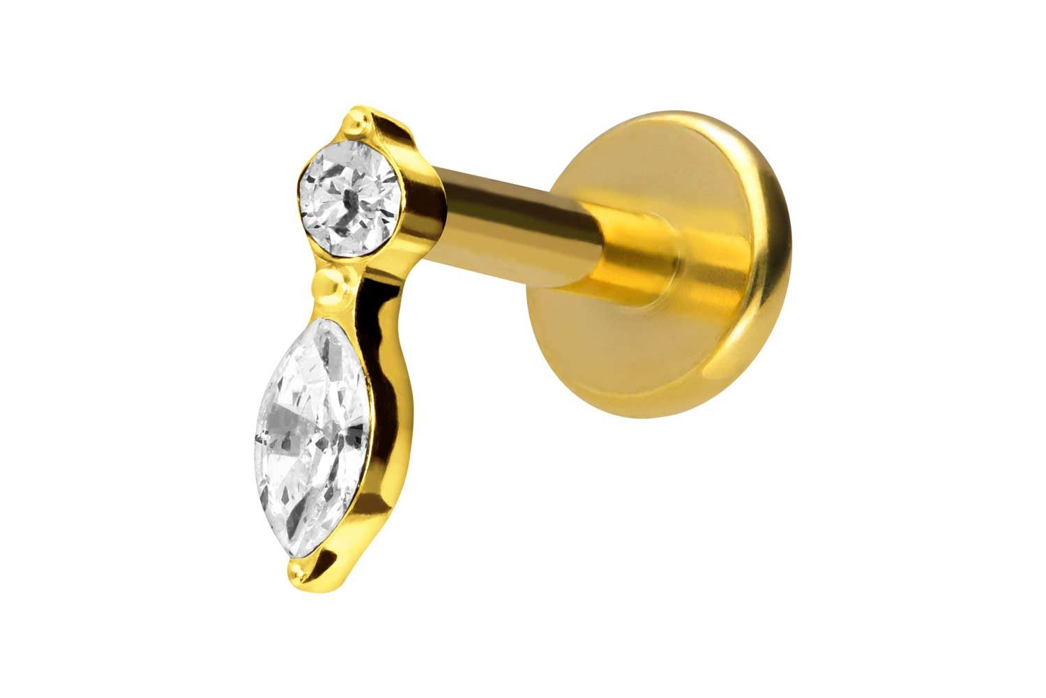 PIERCINGLINE Piercing-Set Titan Labret mit Innengewinde günstig online kaufen