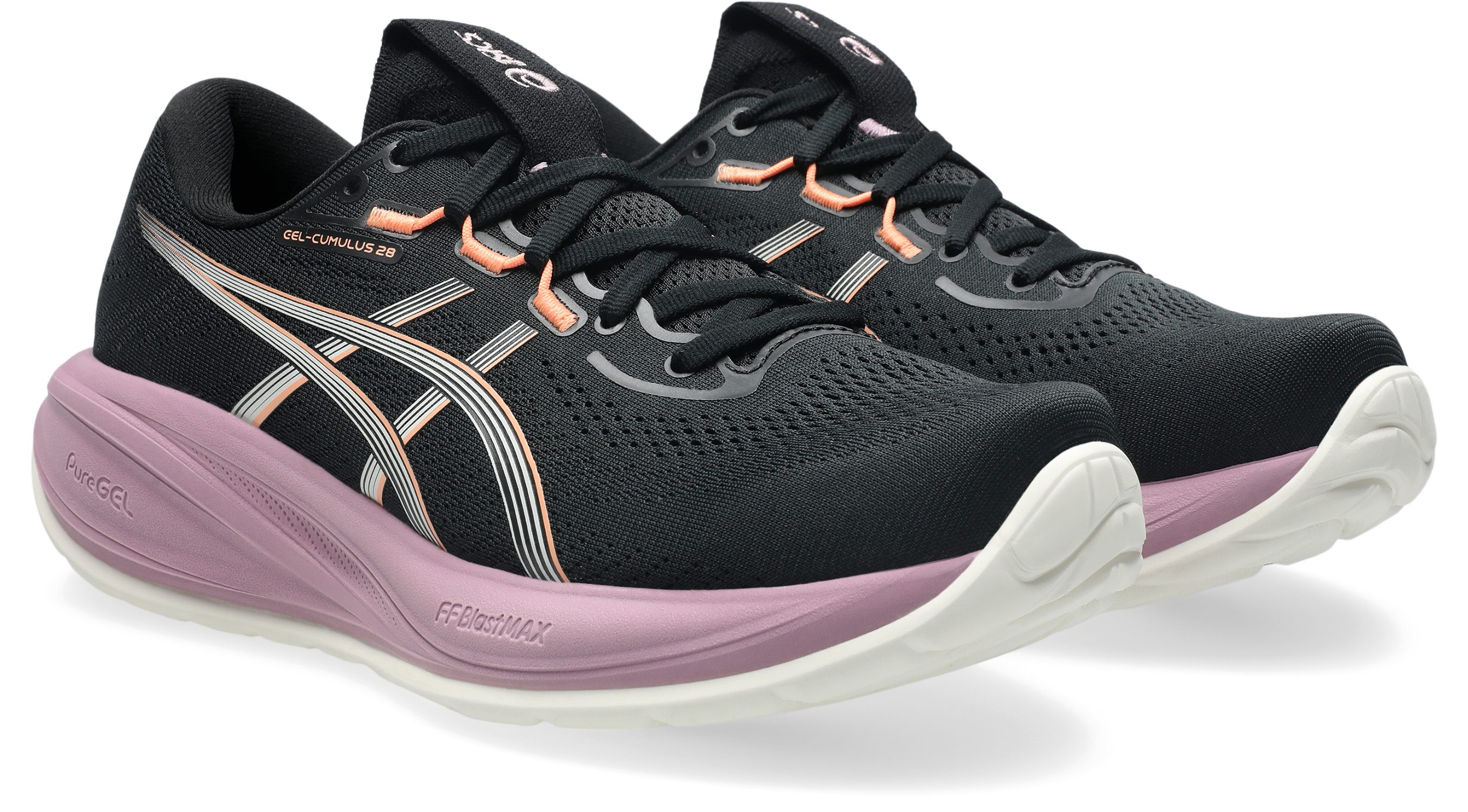 Asics GEL-CUMULUS 28 Laufschuh sportlicher Stil, leicht profiliertes Laufsohlenprofil, Schnürung