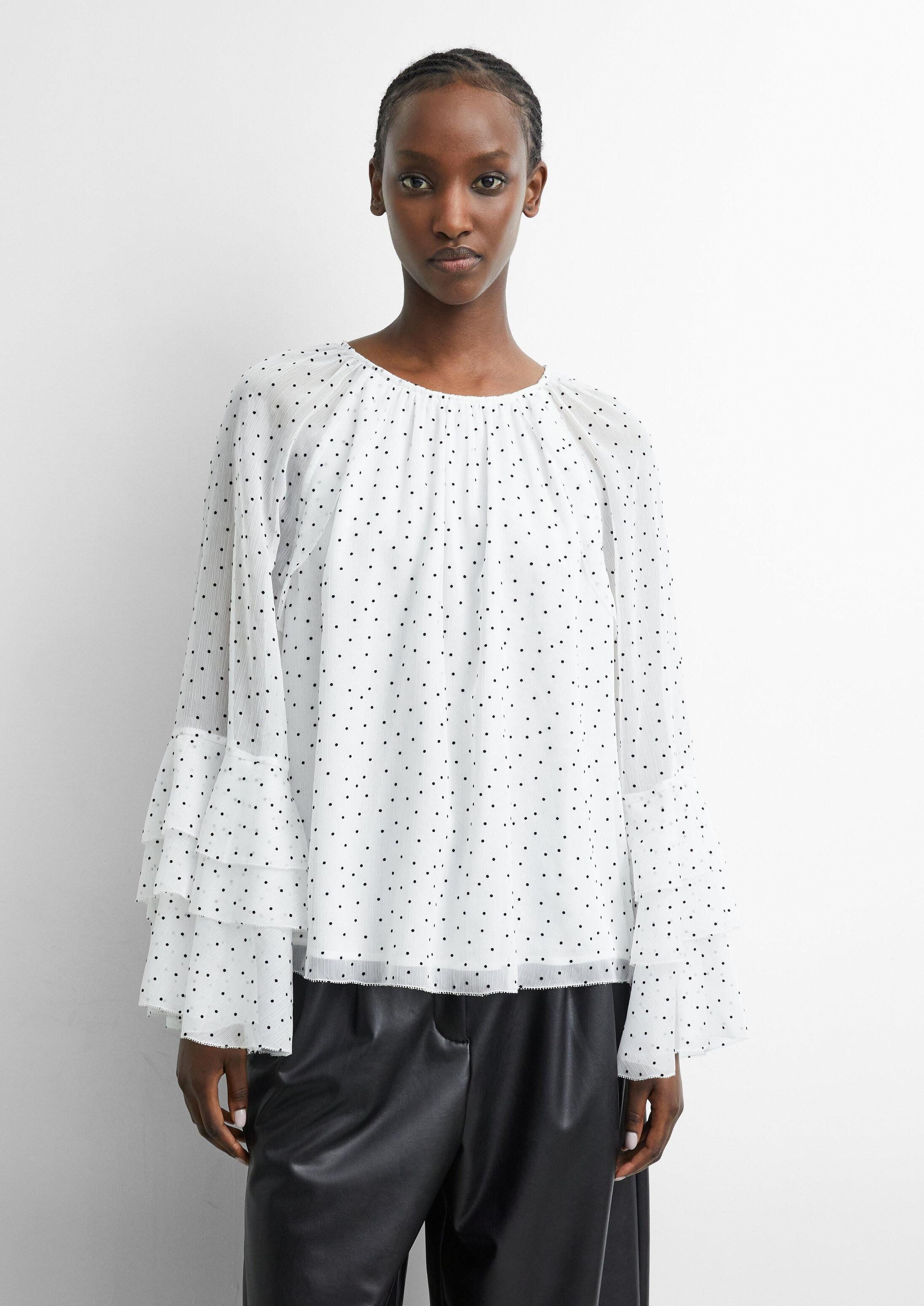 comma Langarmbluse Bluse Bluse