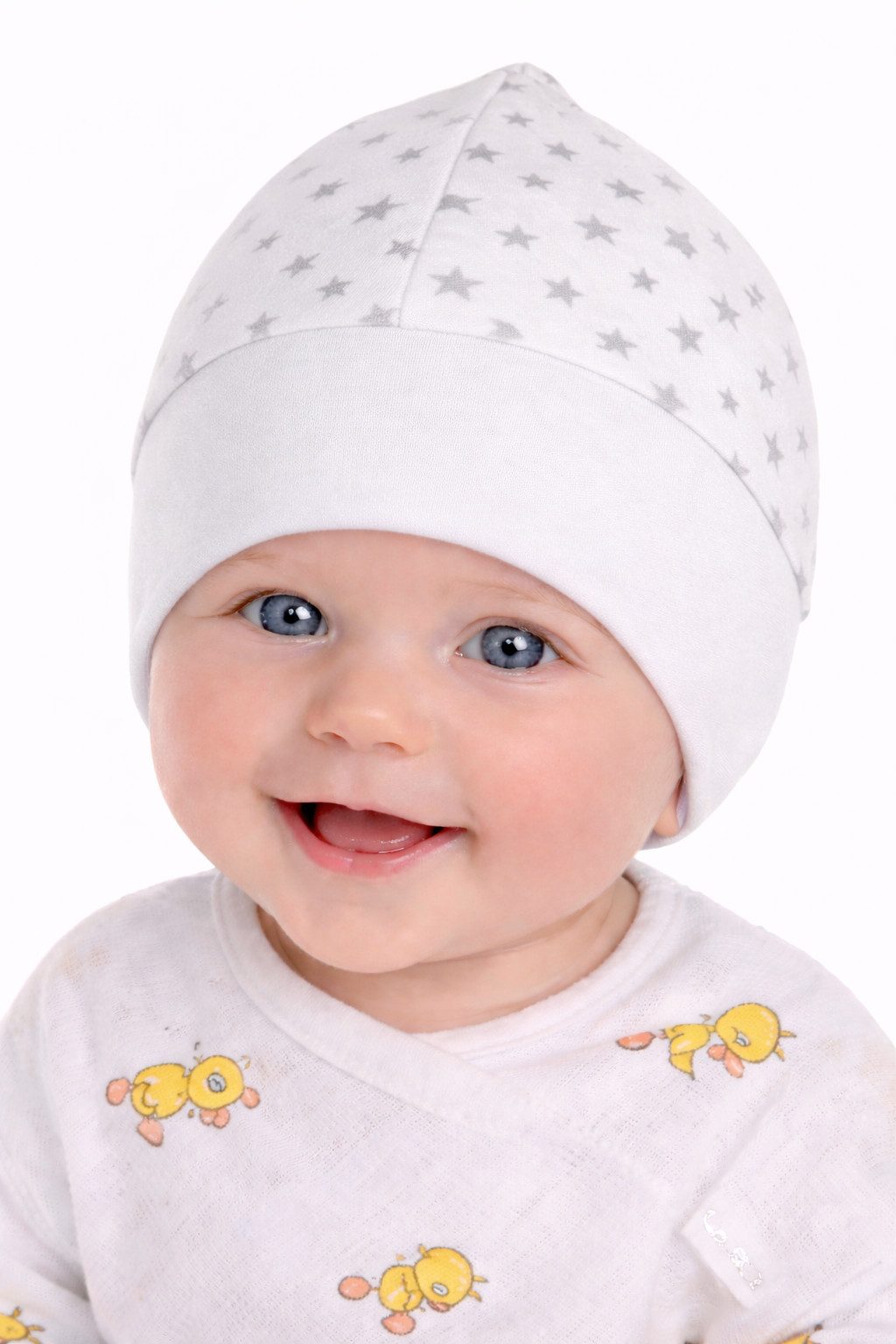 La Bortini Erstlingsmütze Baby Mütze für Neugeborene unisex Haube neutral (Babymütze für Jungen und Mädchen) aus Baumwolle, 32 34 35 36 37 38 39 40 41 42 43 44 45 46 47 48