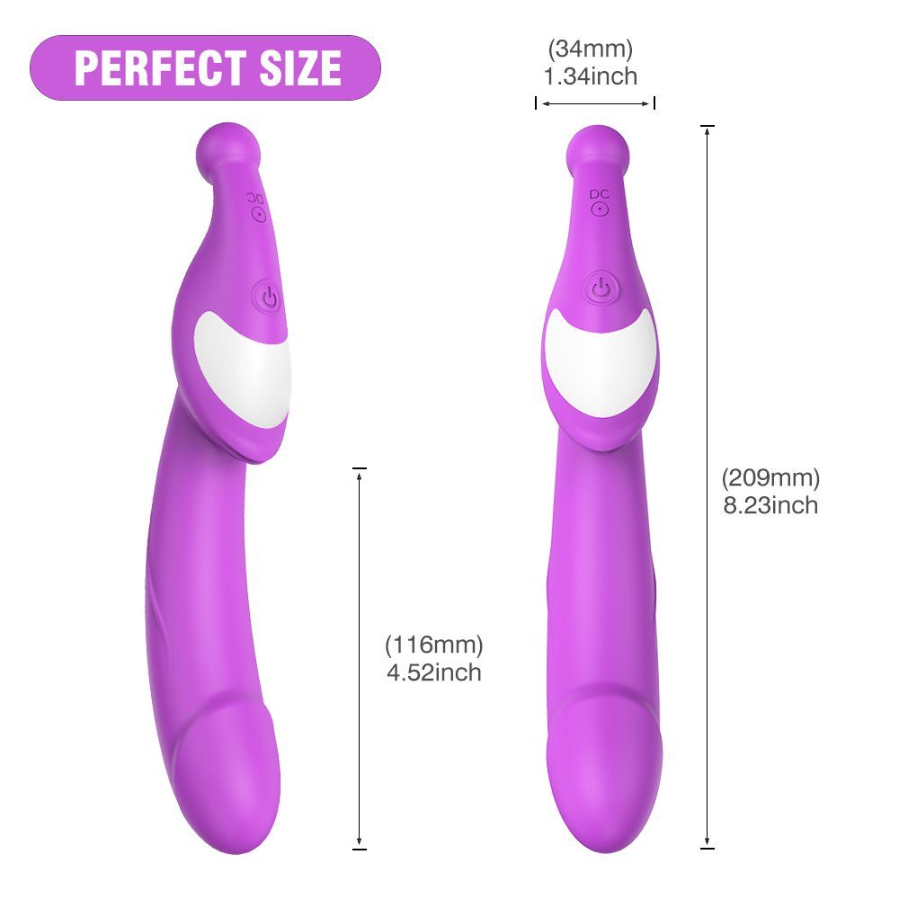 Sex Lila, Rosa (Packung, Klitoris Stimulation modi Vibrator Spielzeug S-Hand Doppel-Vibrator 9 2-tlg) Kugelkopf