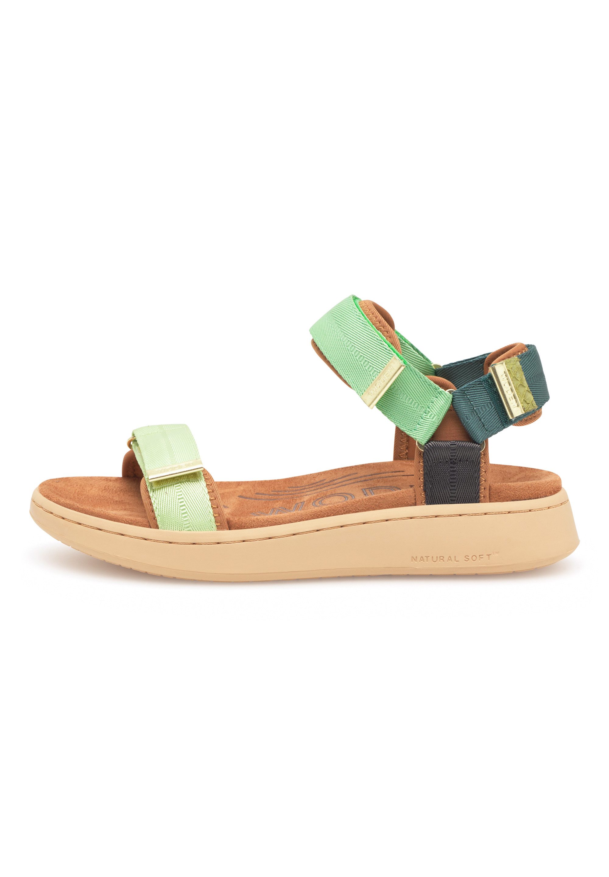 WODEN Woden Damen Sandalette - WL926-376 in grün Sandalette
