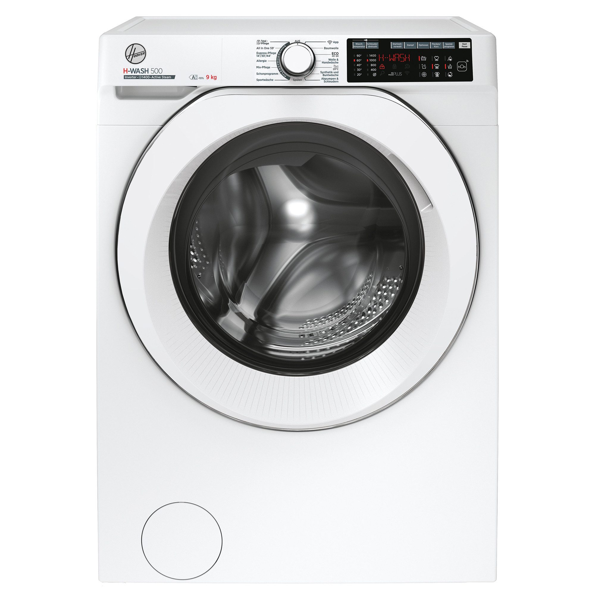 Hoover Waschmaschine HWQ 49AMC6/1-84, 9 kg, 1400 U/min, Wi-Fi & Bluetooth, Active Wash, Night & Day, Dampfprogramm