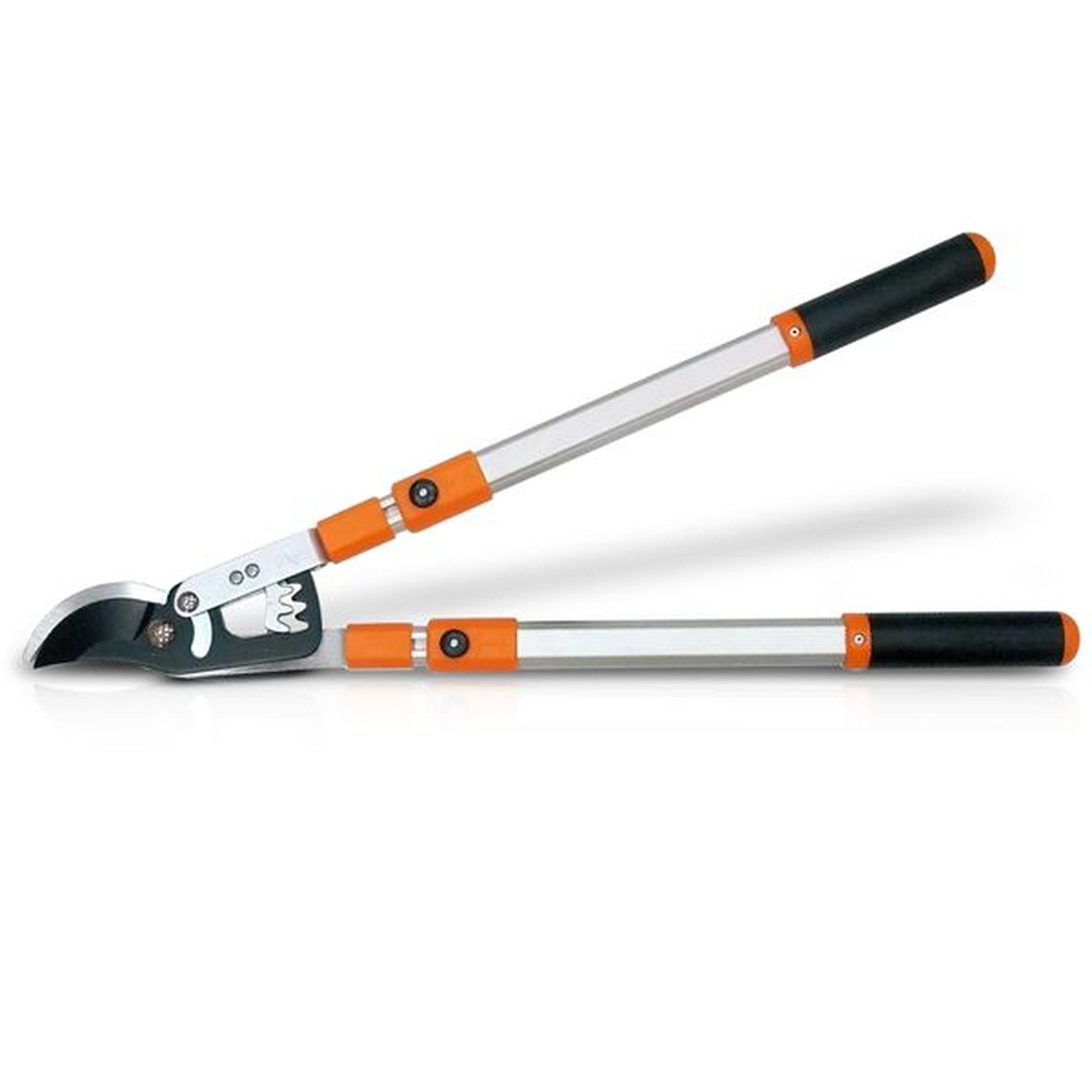 Hecht Astschere Getriebe Amboss Schere 70 - 104 cm Länge Stahlklinge, Gummigriff, Aluminiumdesign