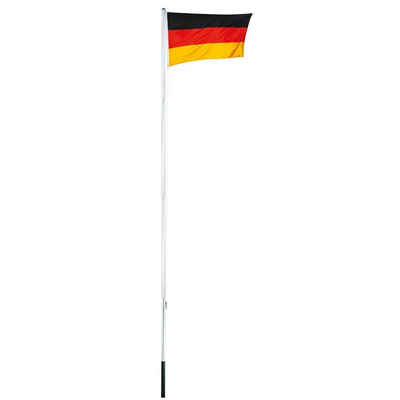 colourliving Fahnenmast Flaggenmast ca. 4 Meter Fahnenstange mit Deutschland Flagge, (1-St)
