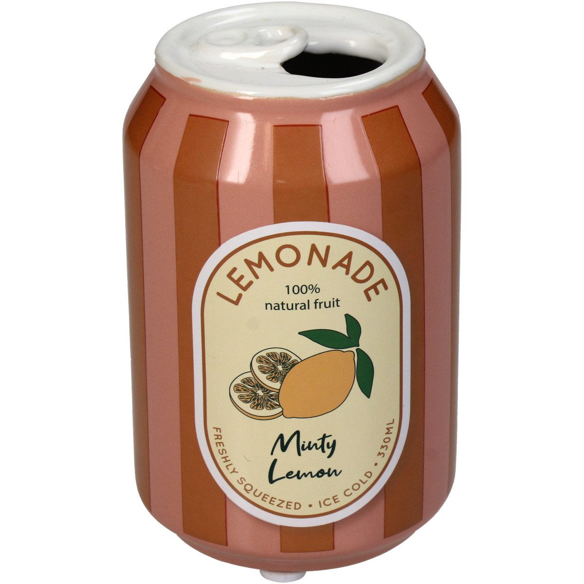 Kersten BV Dekovase Keramik Limonadendose Zitrone (1 St), 7 x 7 x 11,3 cm günstig online kaufen