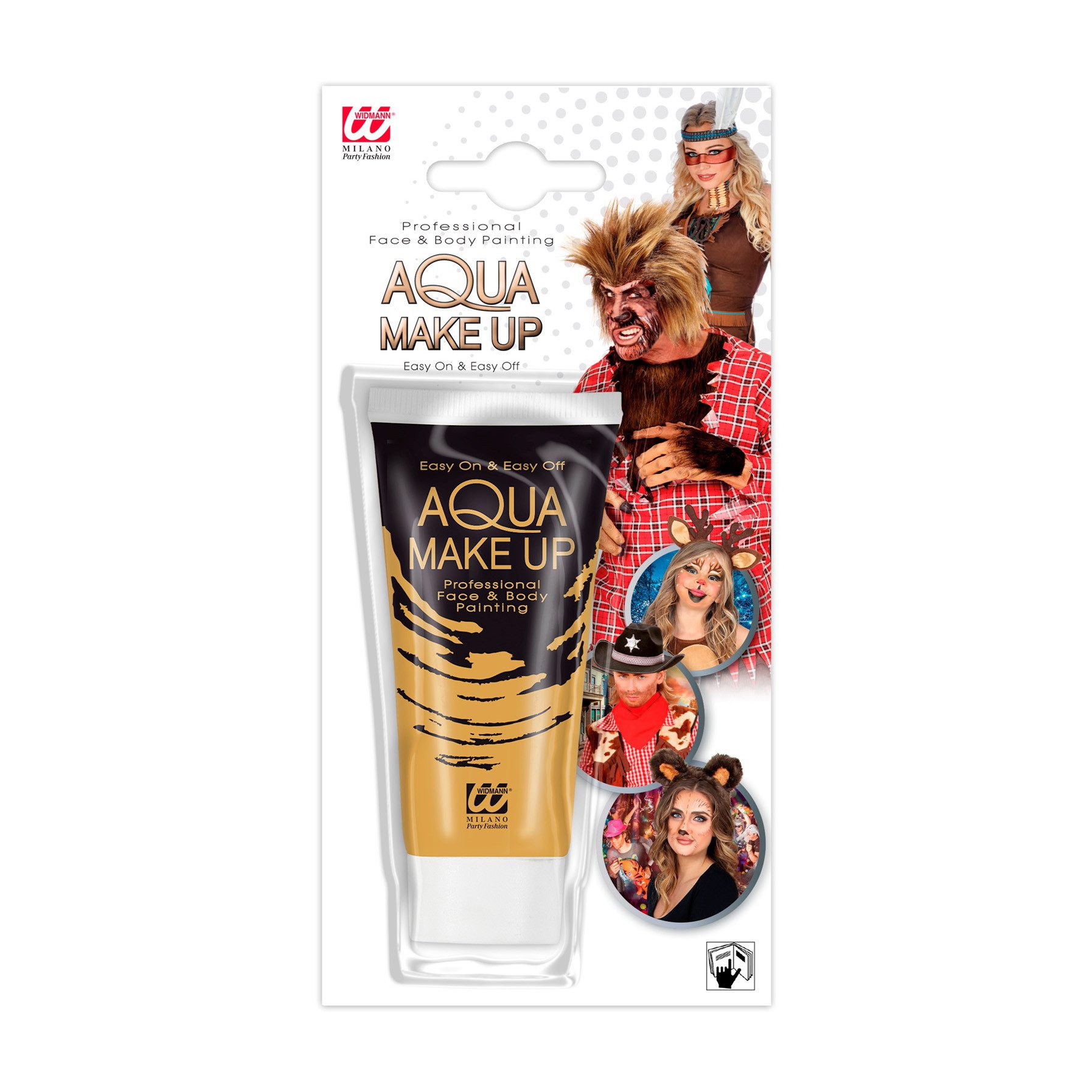 Theaterschminke Aqua Make-up - Tube 30 ml, Beige