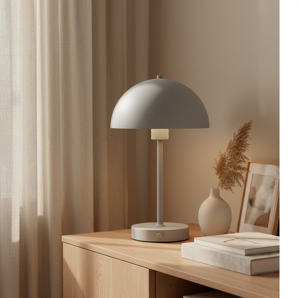 skølm Tischleuchte Aeriala mit Akku, Grau, günstig online kaufen