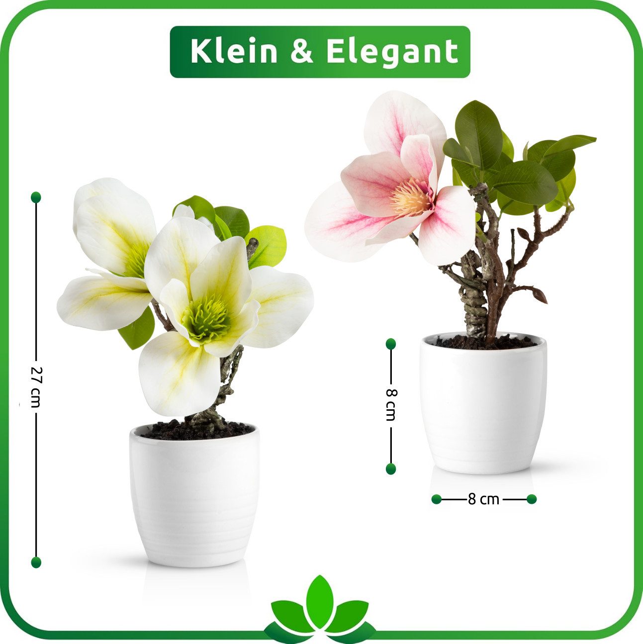 Kunstorchidee 3er Set künstliche Orchideen wie echt (35cm) in Hochglanz-Keramiktopf Orchidee, PASCH – Bild 4 von 5