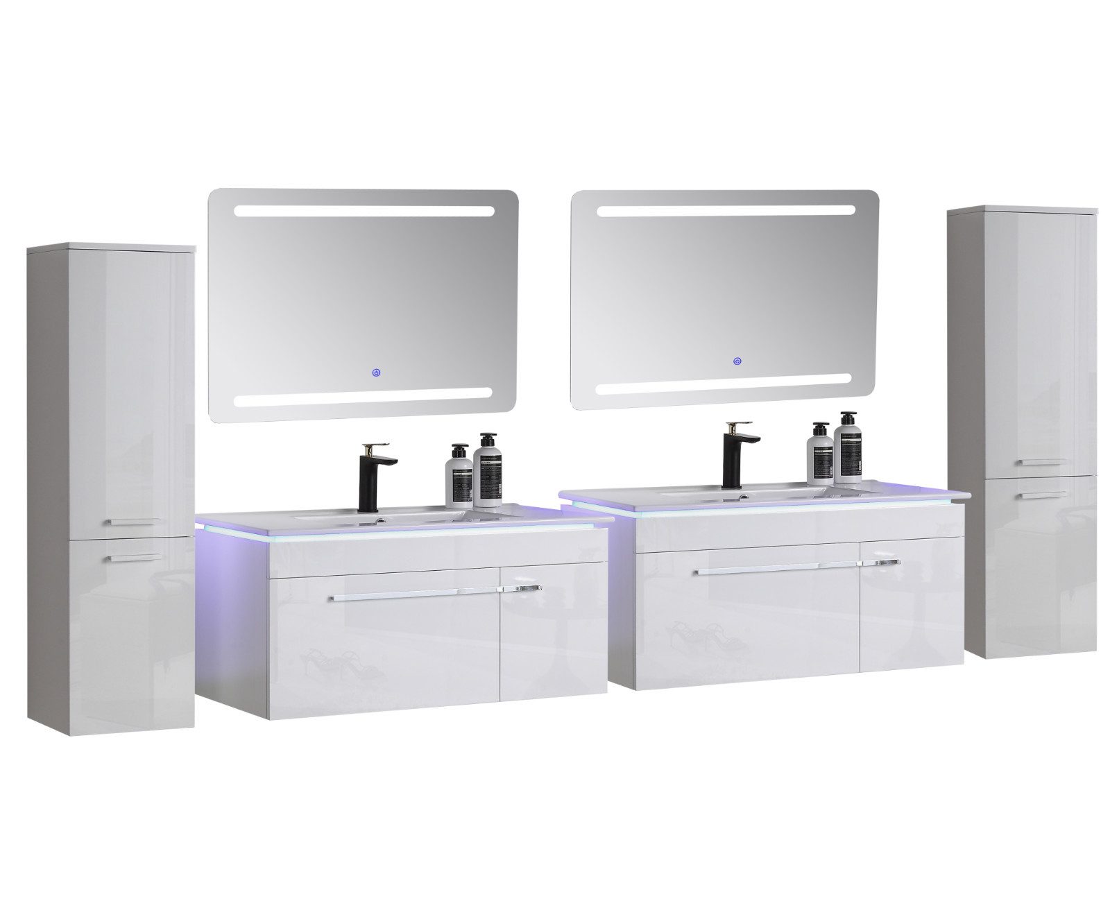 Faizee Möbel Badmöbel-Set Badmöbel set, Weiß günstig online kaufen