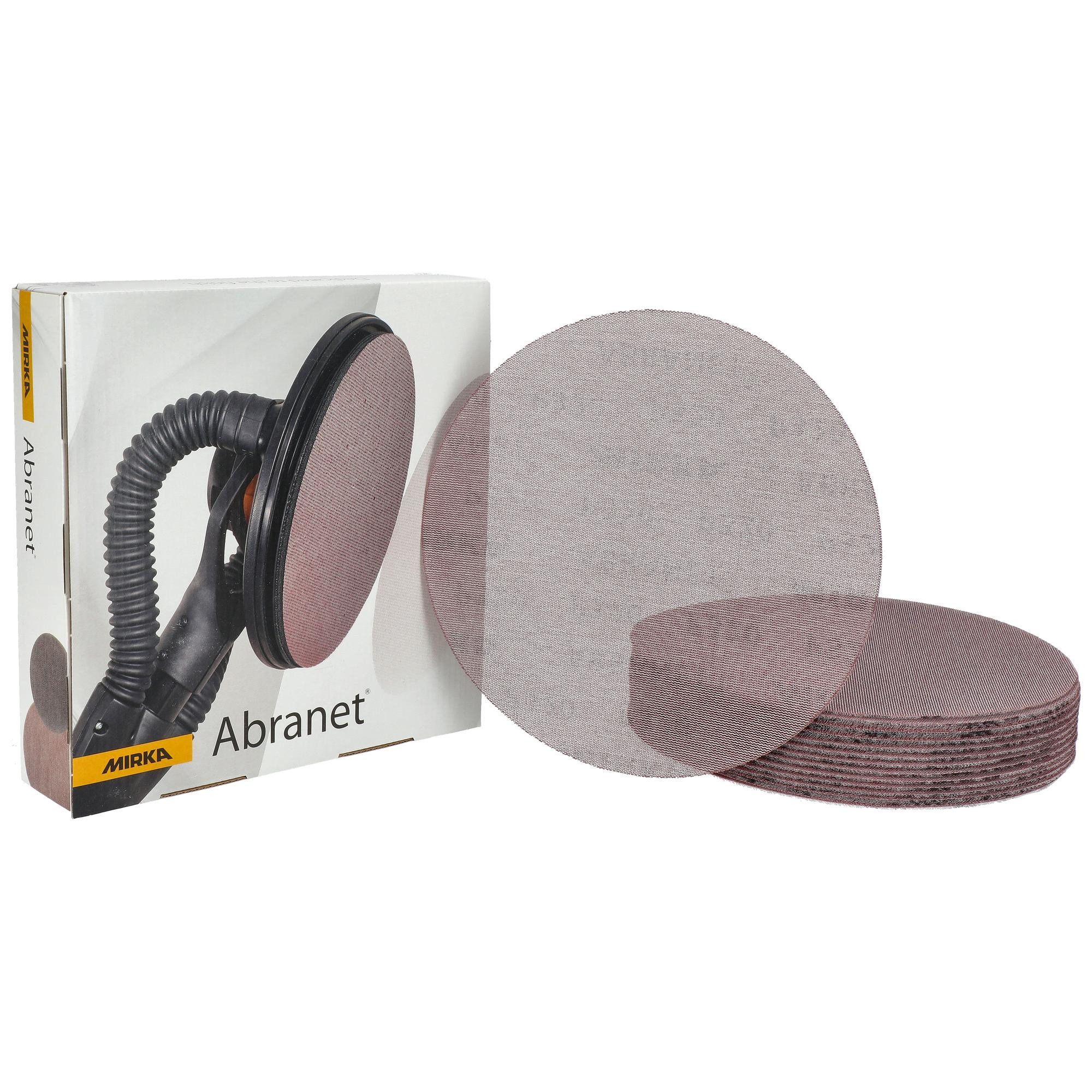 Mirka Schleifscheibe Abranet, Korn P320, Netzstruktur für staubfreies Schleifen & lange Lebensdauer