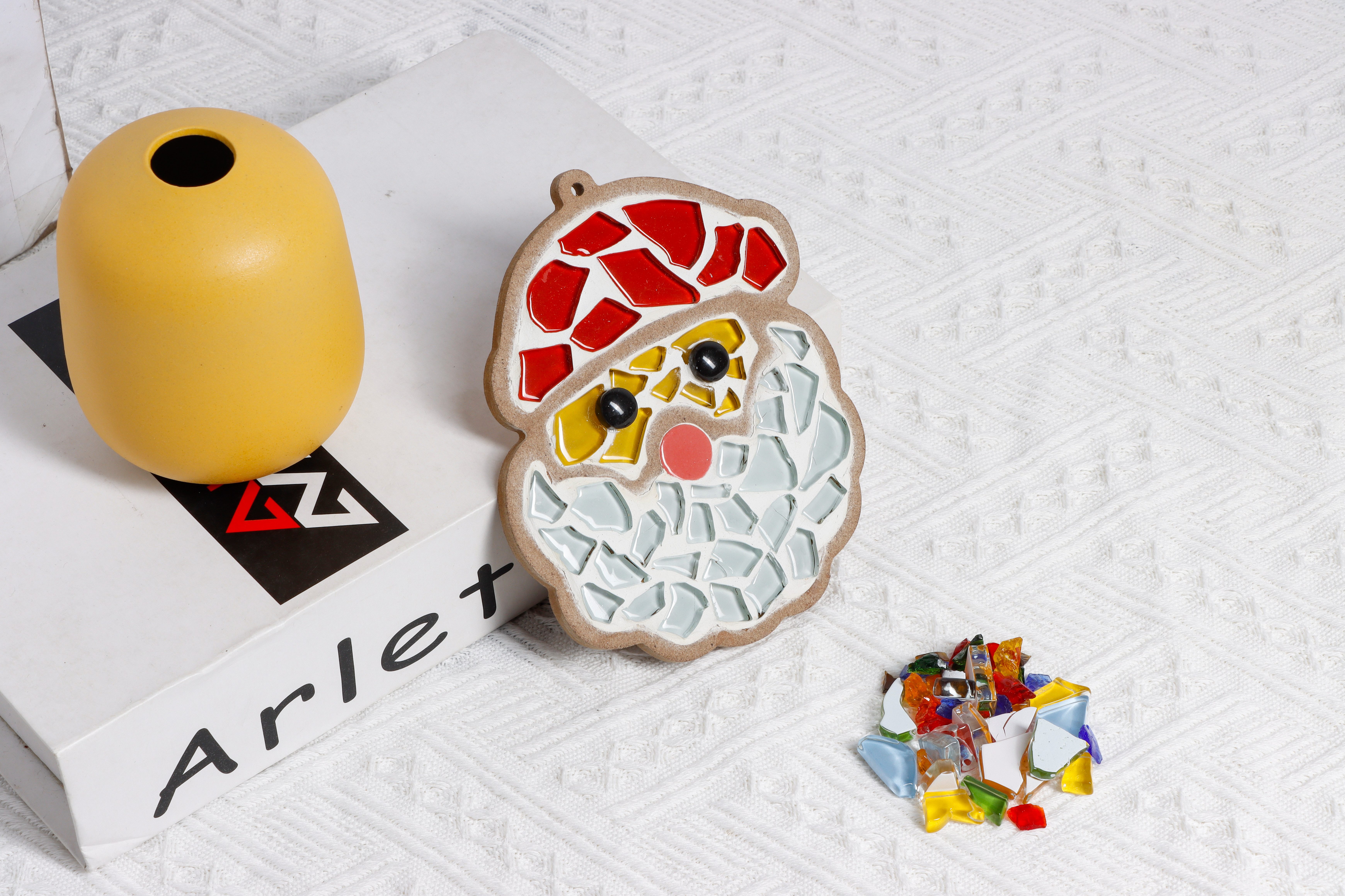 Armena Kreativset Bastelset Weihnachten Geschenk Dekoration mit Mosaik DIY für Kinder