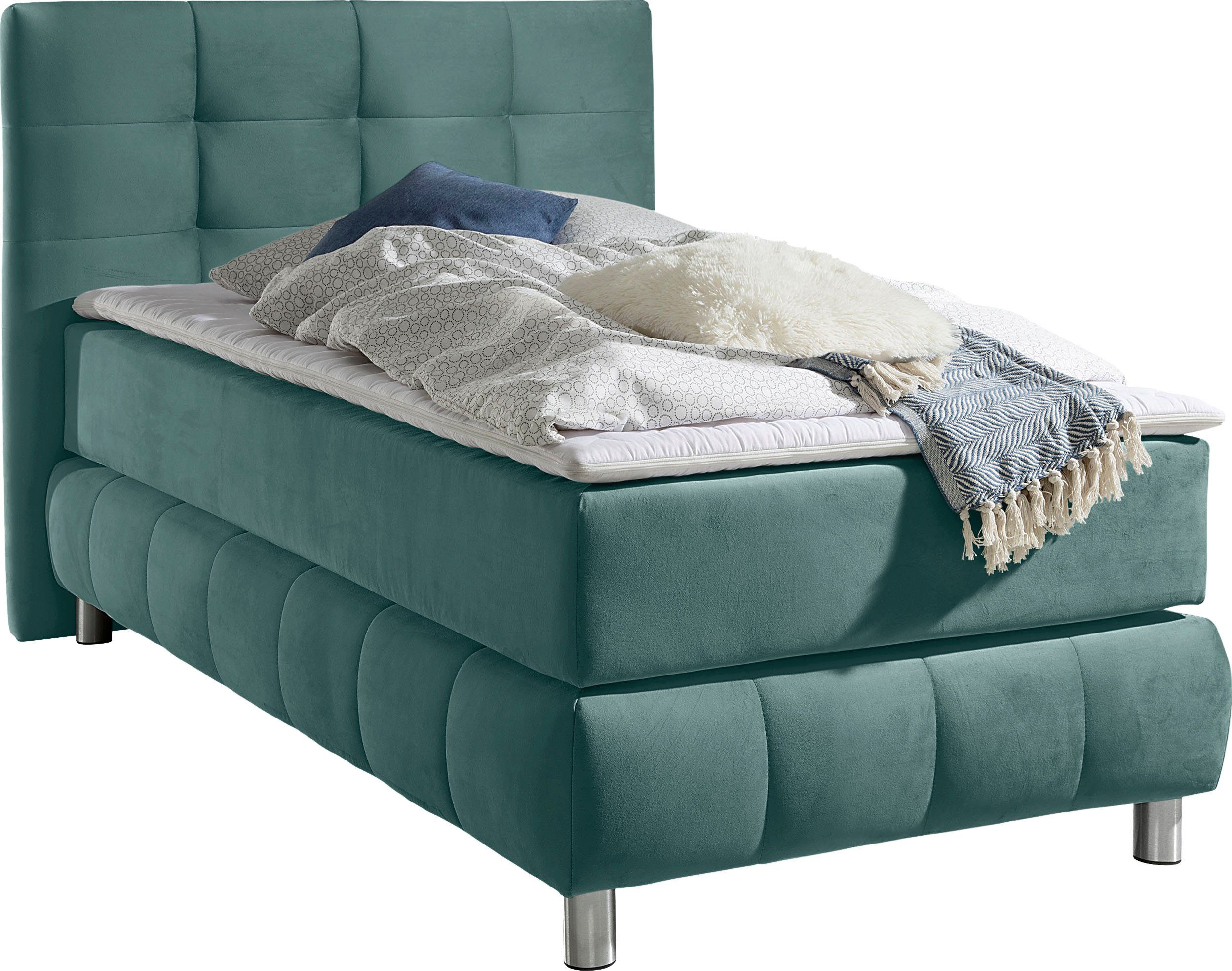 Home affaire Boxspringbett Salo, incl. Topper, 6 Breiten, 2 Härtegrade, TFK auch in Härtegrad 4