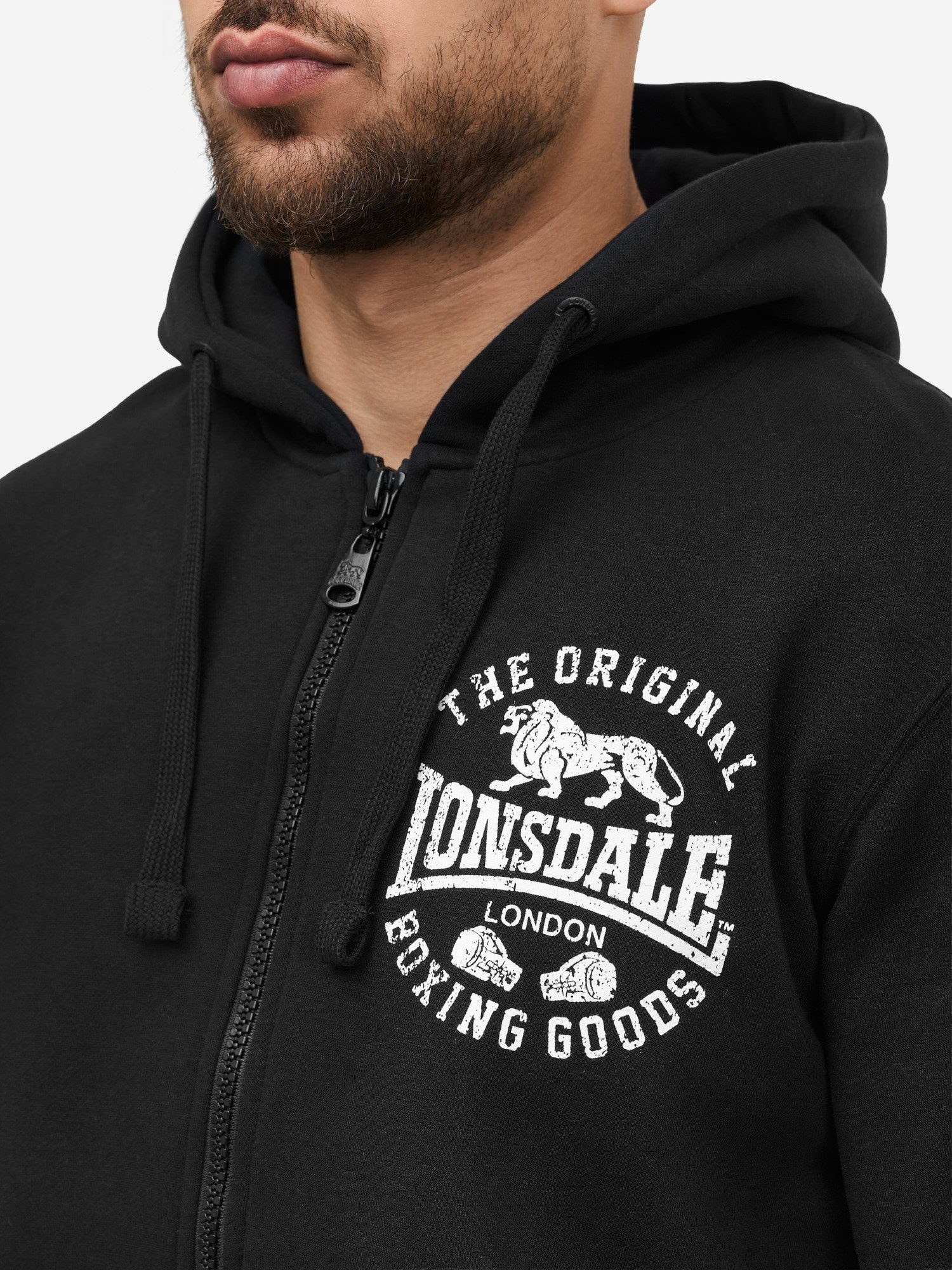 Lonsdale Kapuzensweatjacke SEGHILL für vielseitige Aktivitäten, sportlicher Stil