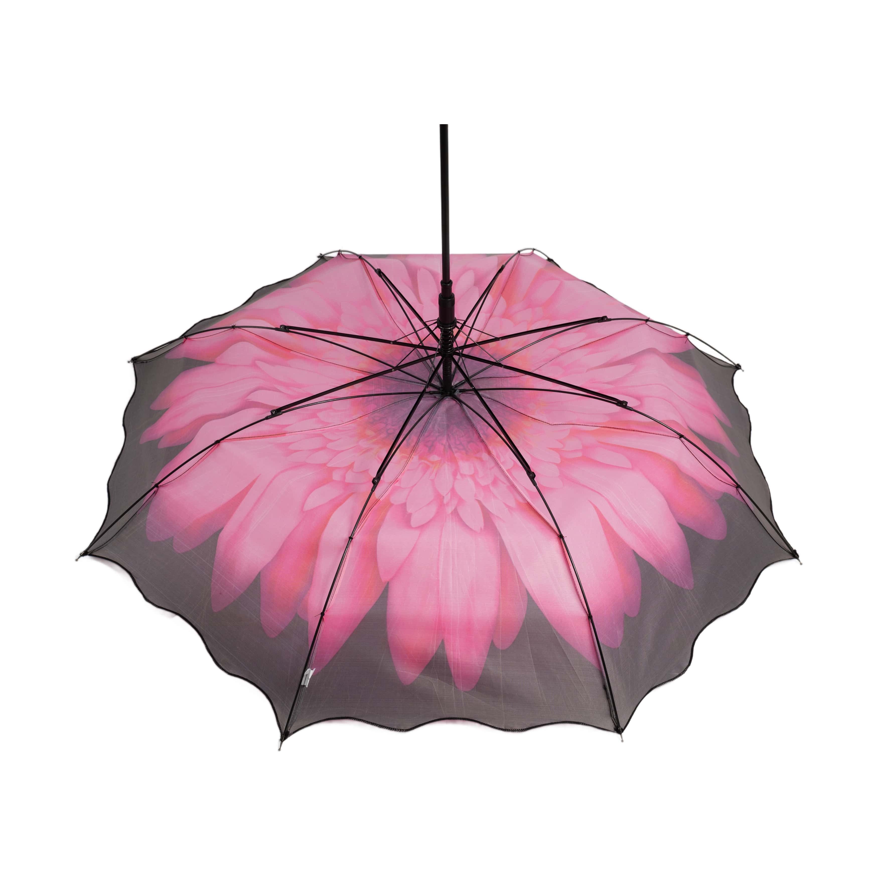 Susino Stockregenschirm mit Blumenmuster – Stabil, Windfest und Stilvoll