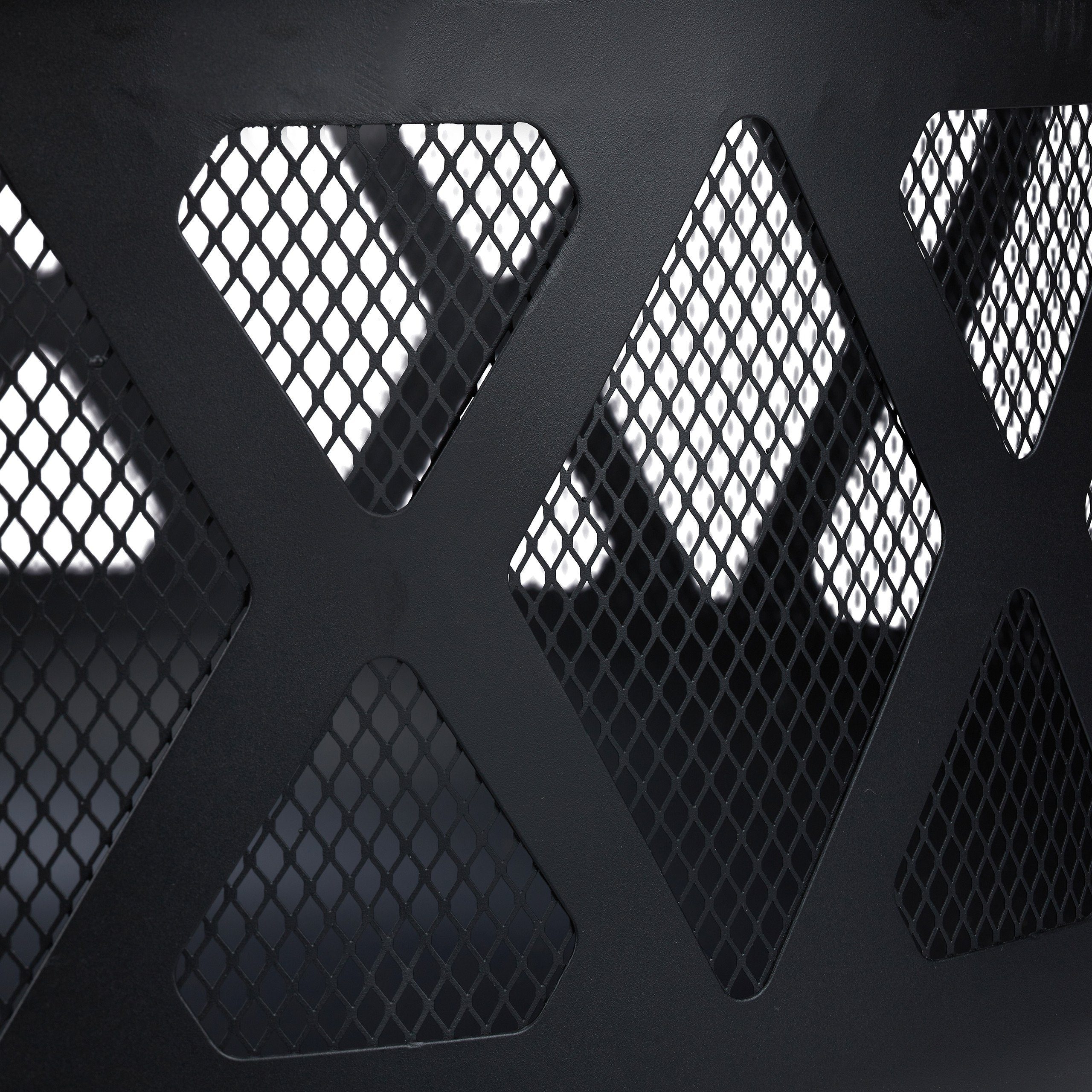 relaxdays fire bowl with spark screen