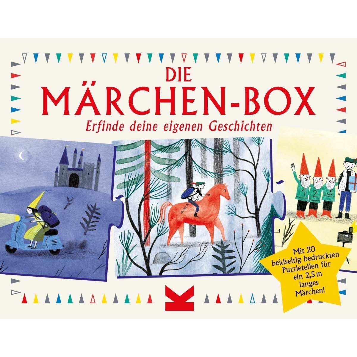 Laurence King Spiel Die Märchen-Box - ab 4 Jahren 20 Puzzleteile Geschichten erfinden