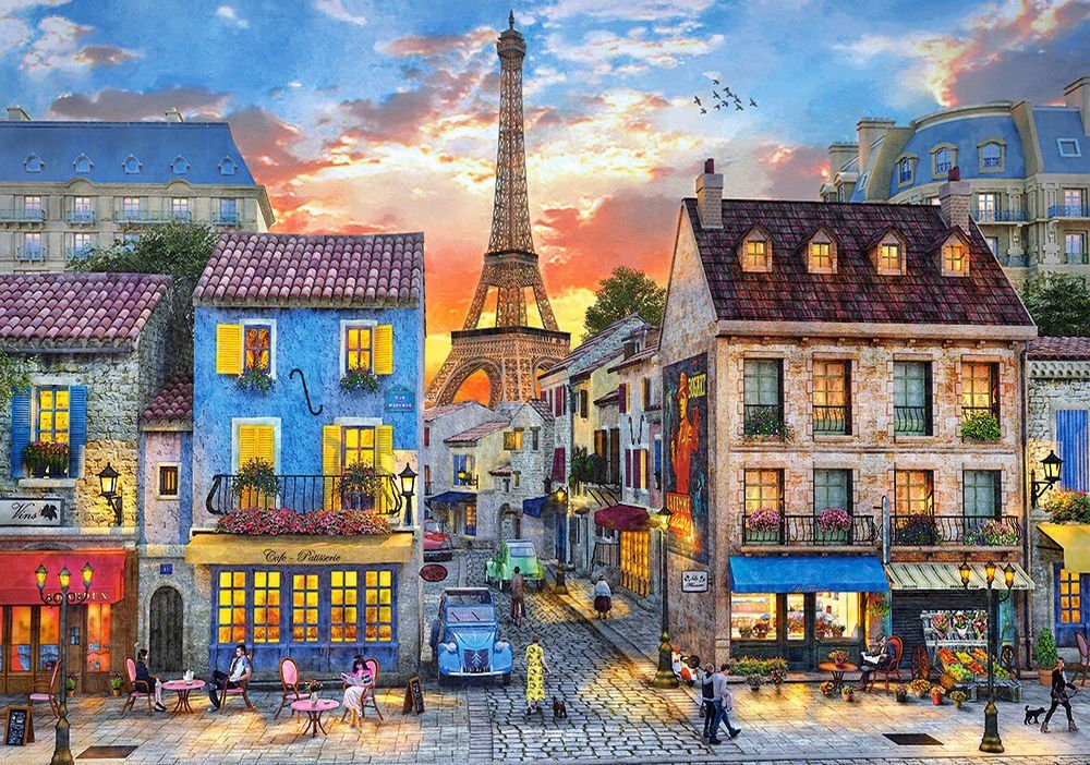Castorland Puzzle Castorland B-52684 Streets of Paris, Puzzle 500 Teile, Puzzleteile