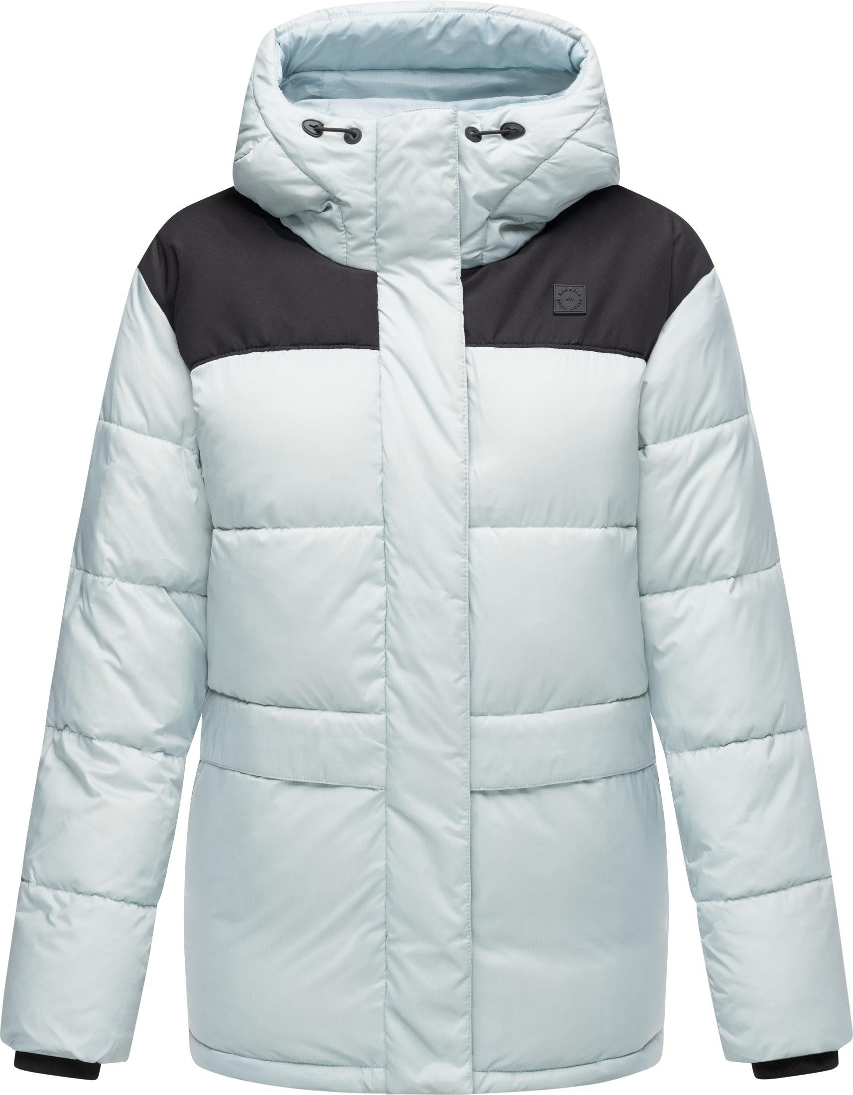 Ragwear Anorak Wikesh stylische Winter Steppjacke mit Colourblocking