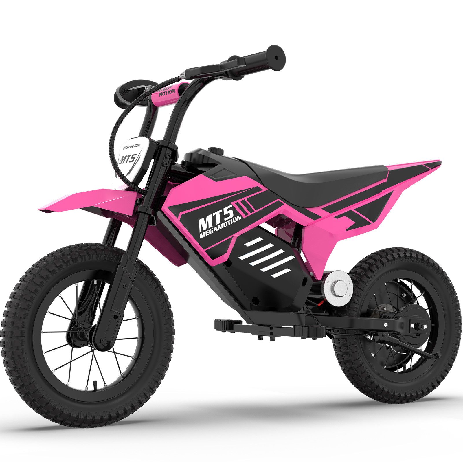 Mega Motion Elektro-Kindermotorrad MT5, 150W, 5,2AH, 8/16 km/h, 12 Zoll Luftreifen, Reichweite 10 km, Belastbarkeit 40 kg, Schnellladung 2–3 h, Elektromotorrad für ab 6 Jahren