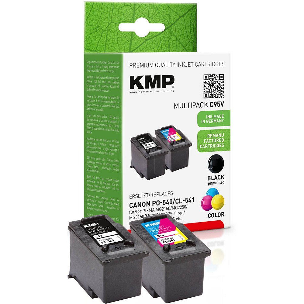 KMP 1 Tinten-Multipack C95V Tintenpatrone ERSETZT / CL-541 Color PG-540 Black