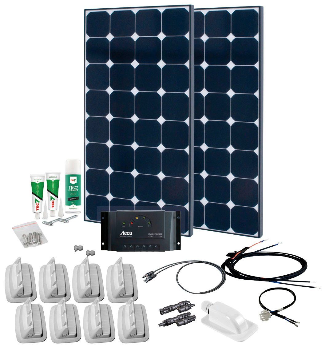 Phaesun Solaranlage SPR Caravan Kit, Solar Peak PRS15 240, 120 W, Monokristallin, (Komplett-Set)