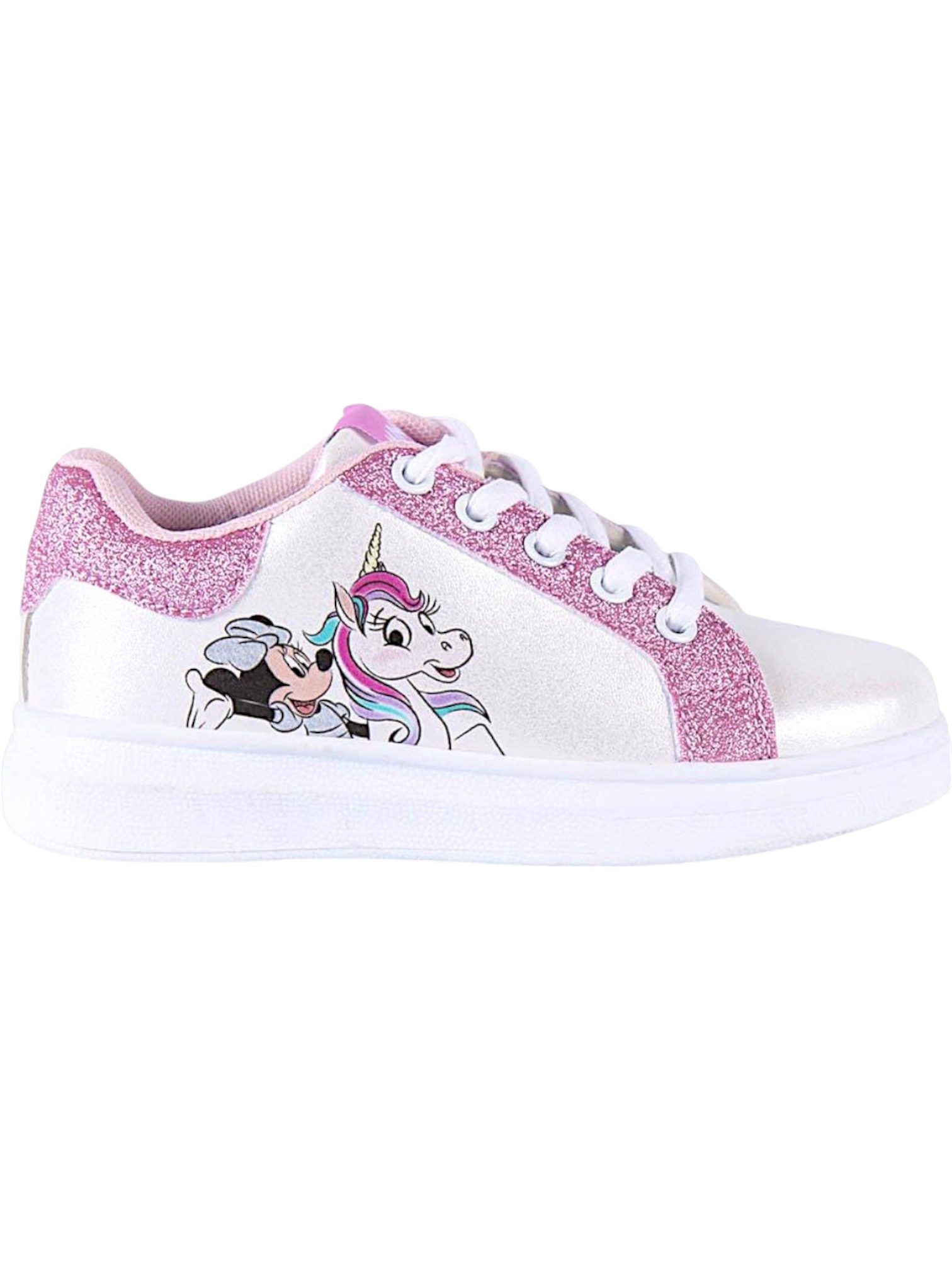 Cerdá Minnie Maus & Einhorn Sneaker Glitzer Low Top Sportschuhe Gr. 27 - 35