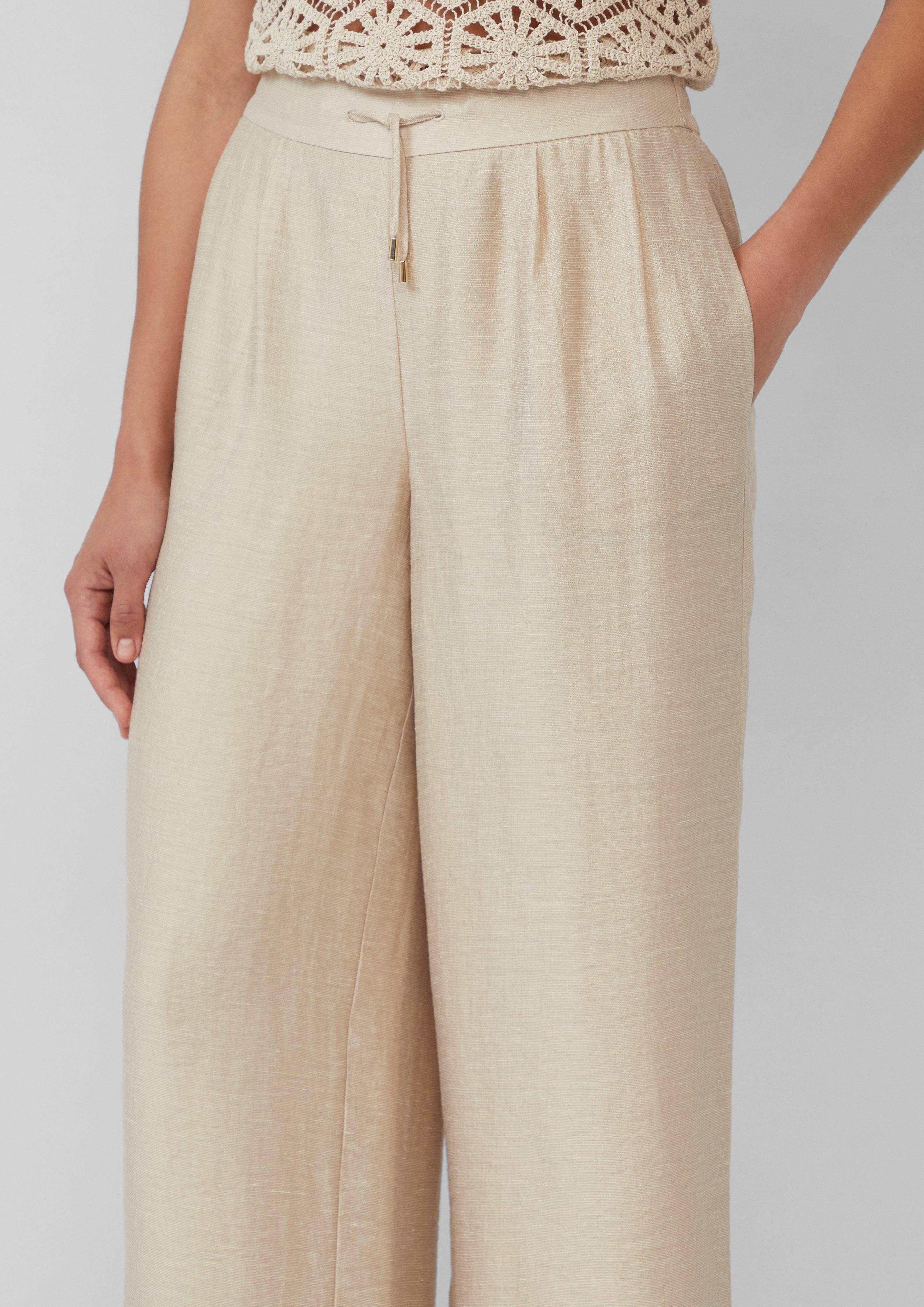 s.Oliver BLACK LABEL Stoffhose Extra-Wide-Leg-Hose aus günstig online kaufen