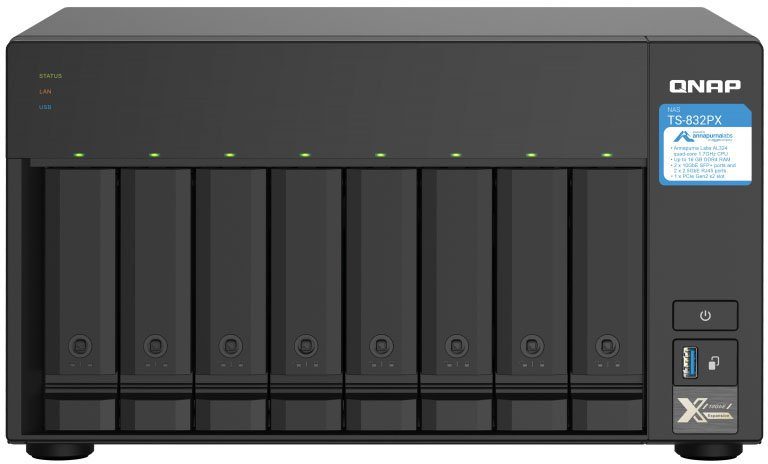 QNAP TS-832PX-4G NAS-Gehäuse
