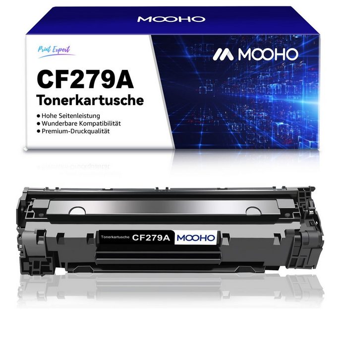 MOOHO Tonerkartusche CF279A 79A 279A 1-St für HP Laserjet Pro M12 M12A M12W (1-St)