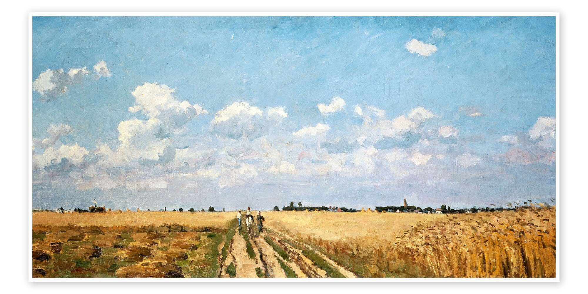 Posterlounge Poster Camille Pissarro, Der Sommer des Jahres 1872, Malerei