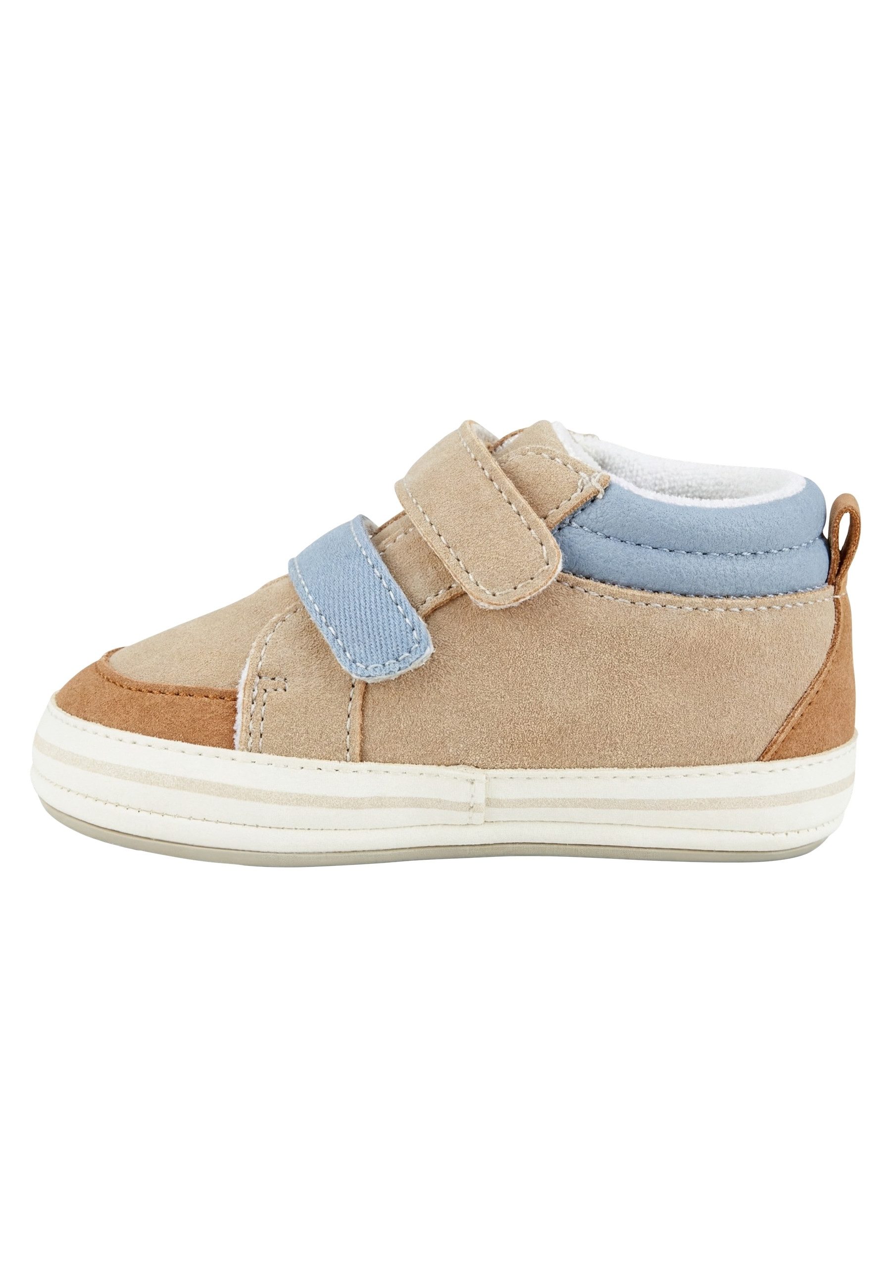 Sterntaler® Baby Schuhe Farbmix Krabbelschuh (1-tlg) Baby Schuh aus Kunstleder mit Klett, Barfußgefühl & rutschfester Sohle