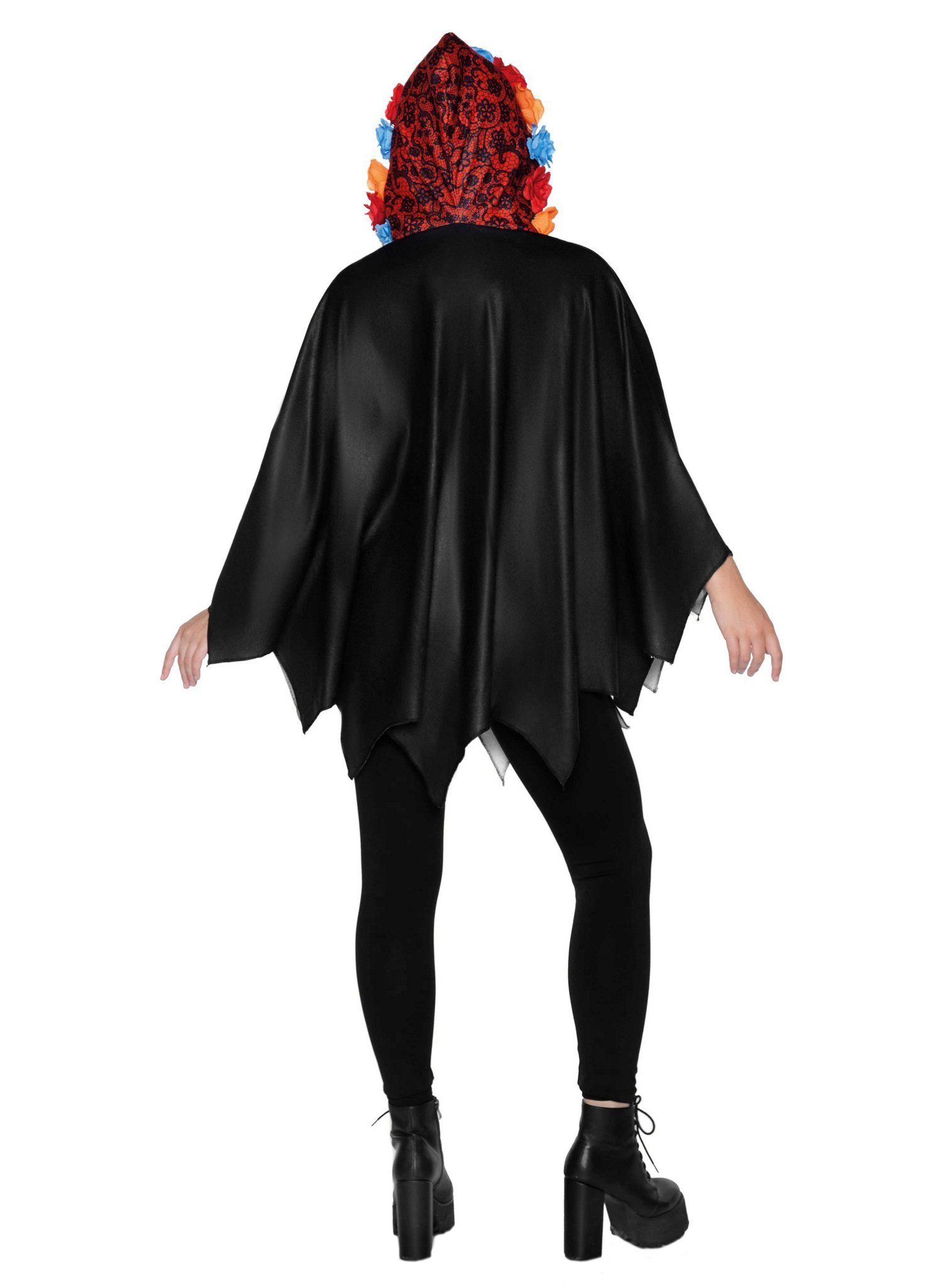 Leg Avenue Kostüm Skelett Poncho - Halloween Kostüm Damen, Einfach schnell günstig online kaufen