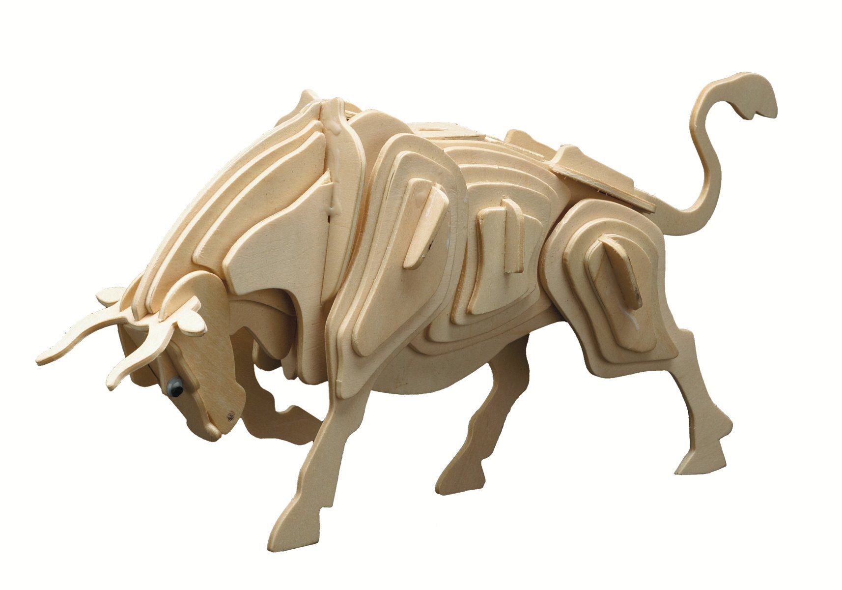 Pebaro 3D-Puzzle Holzbausatz Stier, 852/9, 44 günstig online kaufen