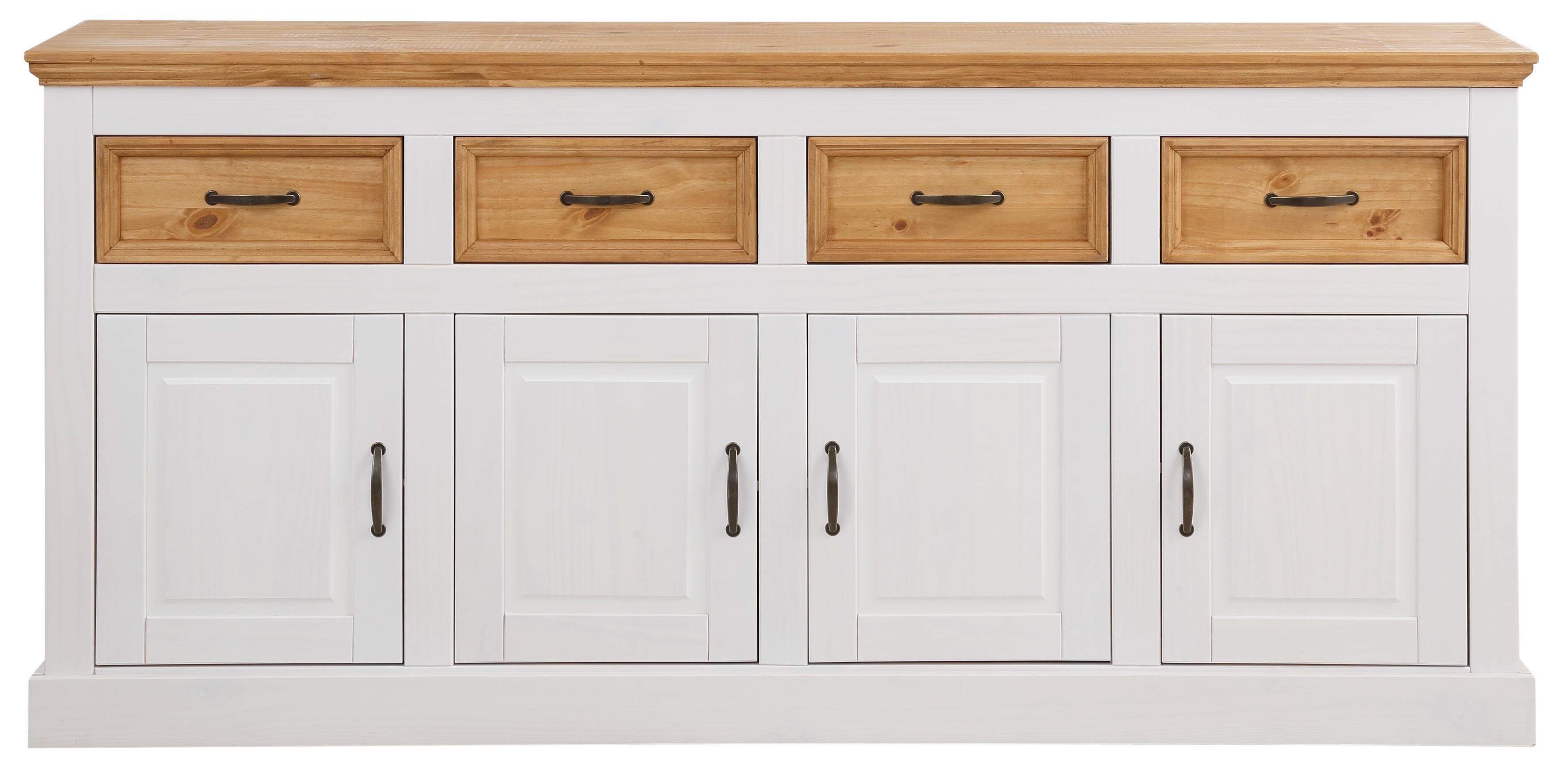 OTTO home Sideboard Selma, Kommode mit 4 Türen und 4 Schubkästen. Breite 192 cm