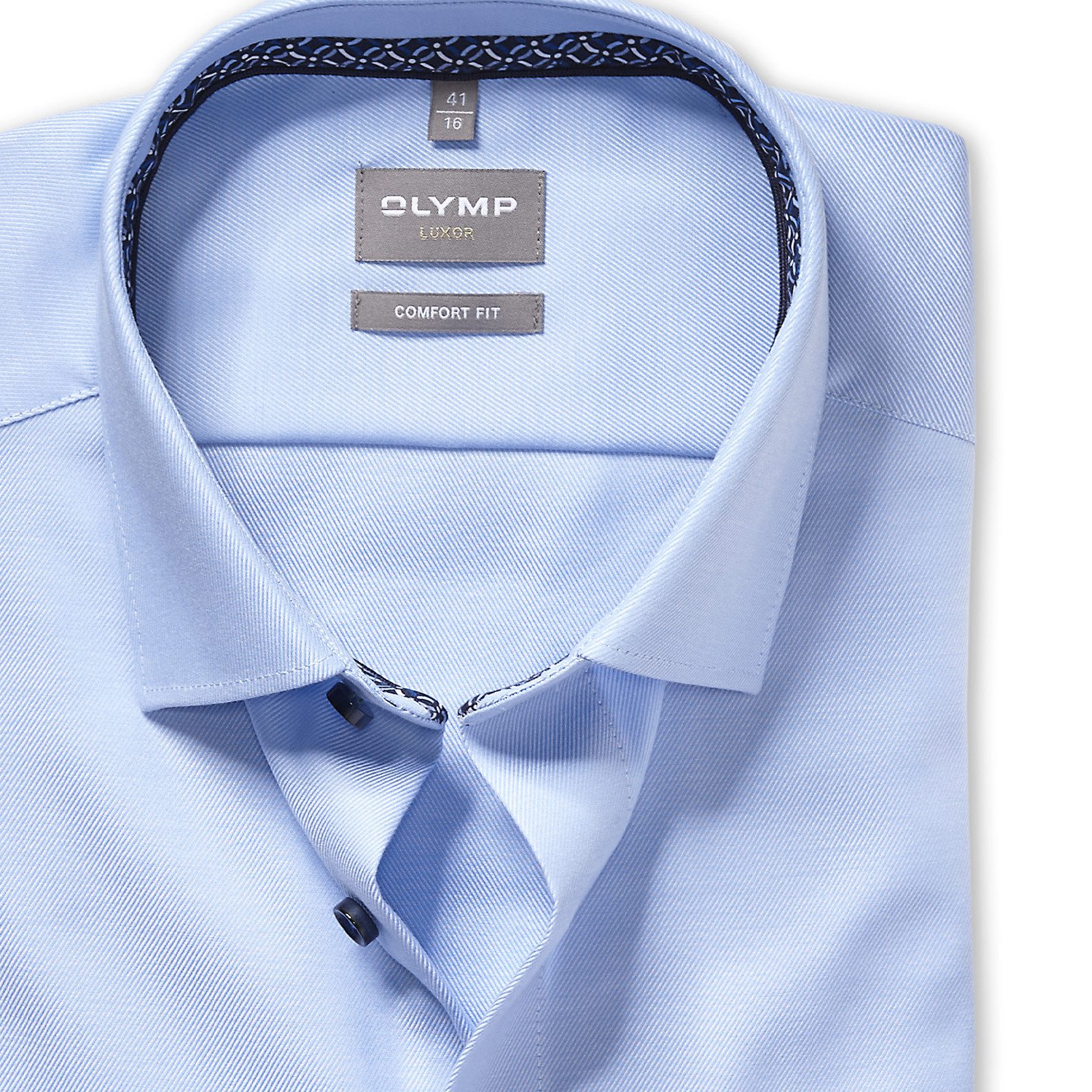 OLYMP Businesshemd Luxor Comfort Fit New-Kentkragen kontrastfarbene Details günstig online kaufen