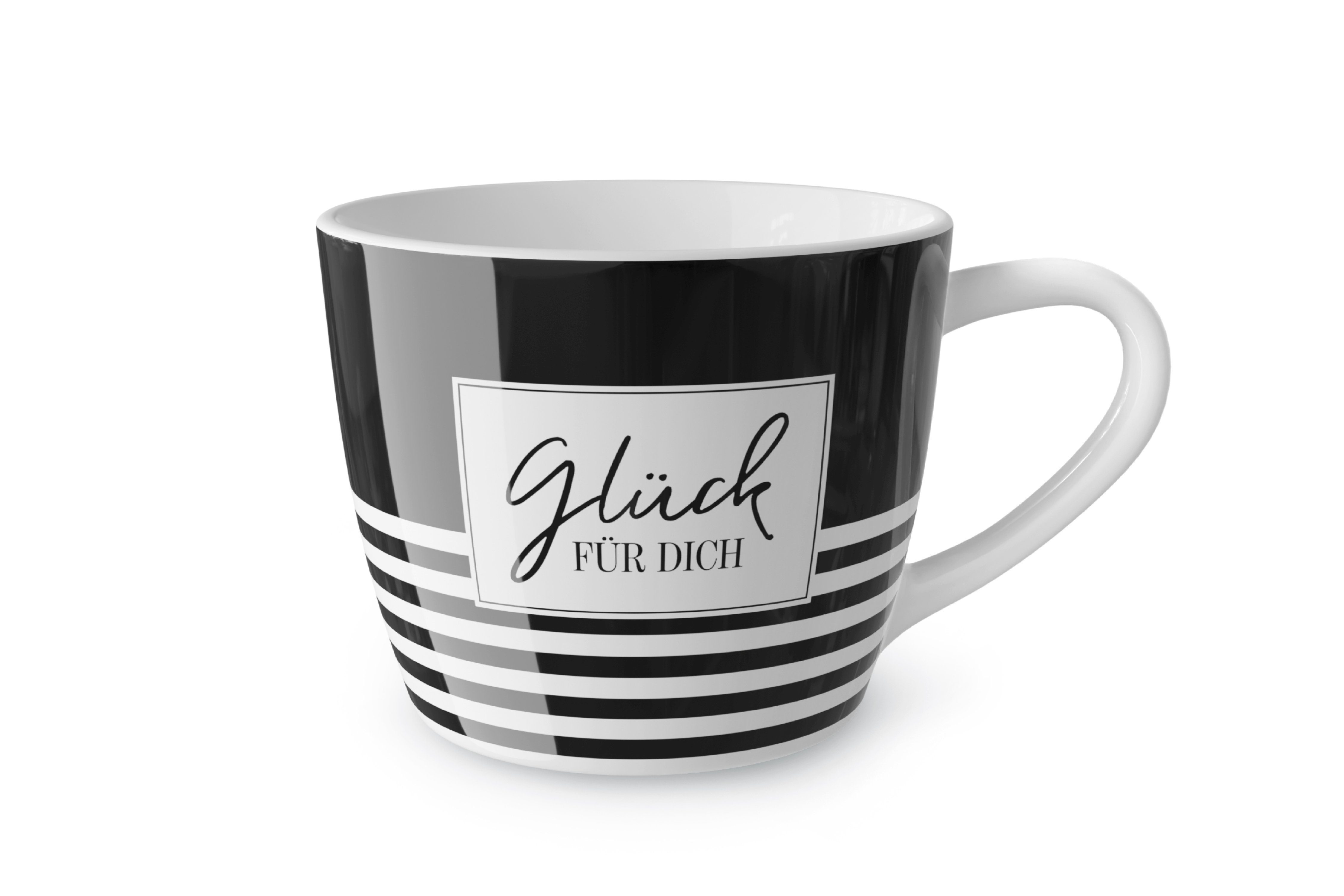 La Vida Tasse Kaffeetasse vida Becher Tasse dich für, Teetasse "Glück Porzellan la Material: Maxi für