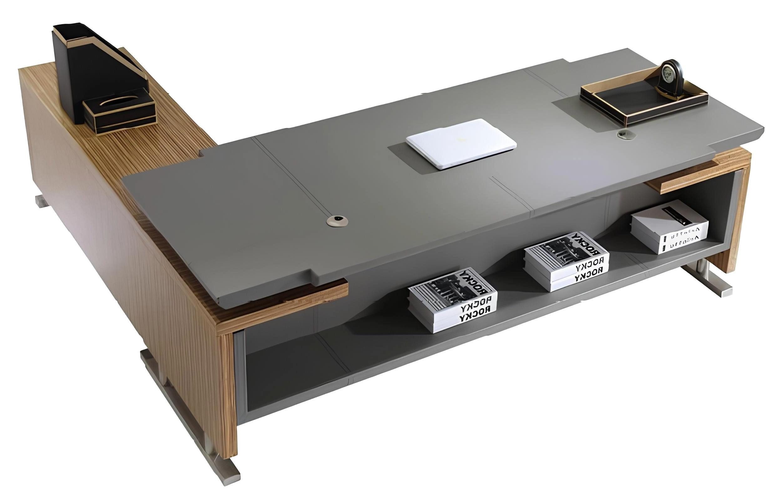 Eckschreibtisch Büro Eckschreibtisch für Chefs Kanzlei Praxis Tisch Einrichtung