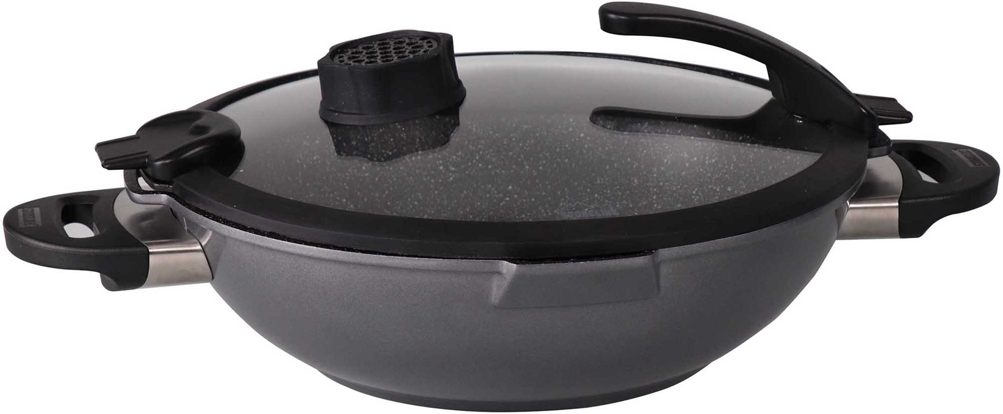 Image of STONELINE Wok »Smell Well«, Aluminiumguss (7-tlg), Ø 32 cm, Induktion