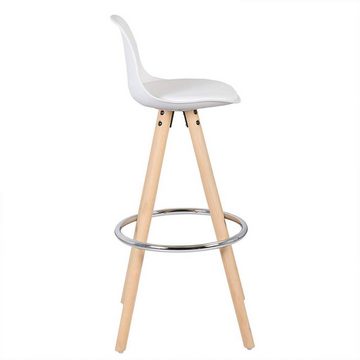 Woltu Barhocker (2 St), Design Stuhl, optimal Komfort, aus Kunstleder