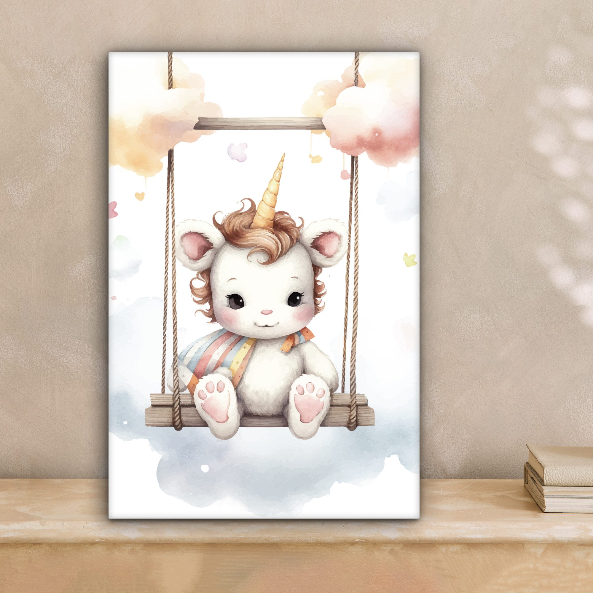 OneMillionCanvasses® Leinwandbild Einhorn - Tier - günstig online kaufen