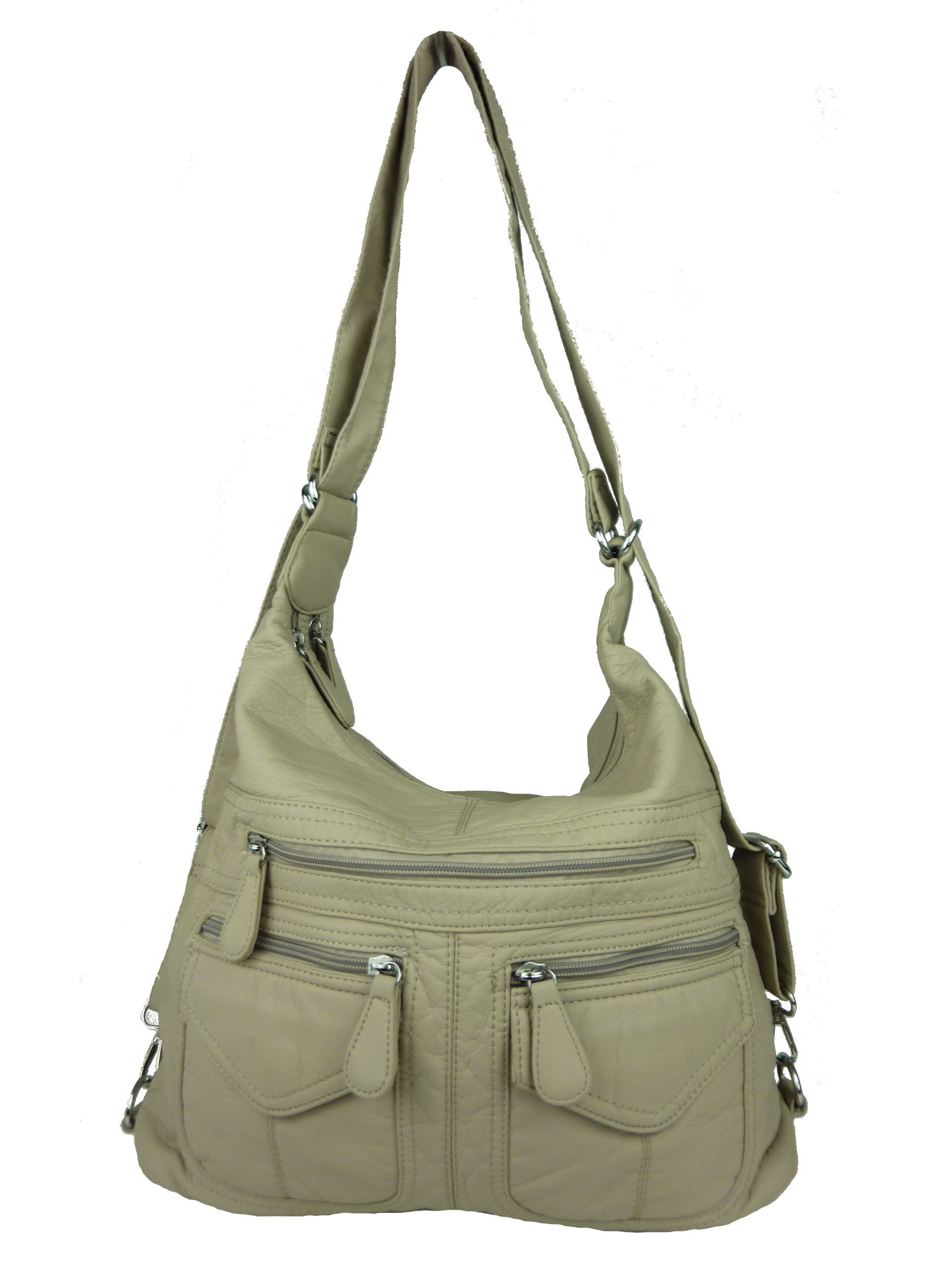 Taschen4life Schultertasche Rucksacktasche AK3435 Multifunktionstasche Schultertasche, Rucksack