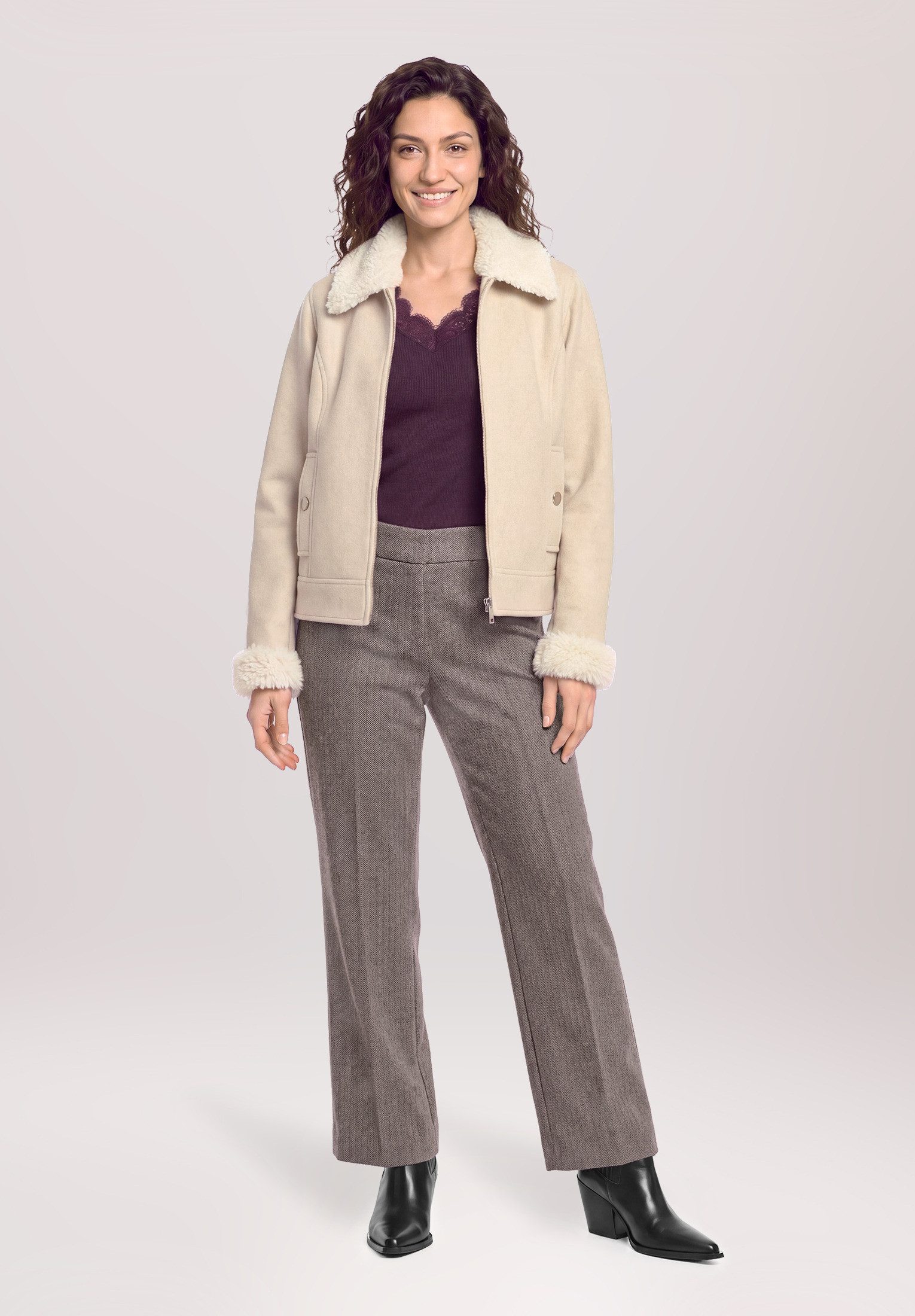 Cartoon Culotte Damen mit Bügelfalte